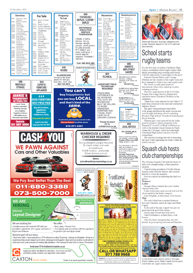 Alberton Record 14 Dec 2022 page 17