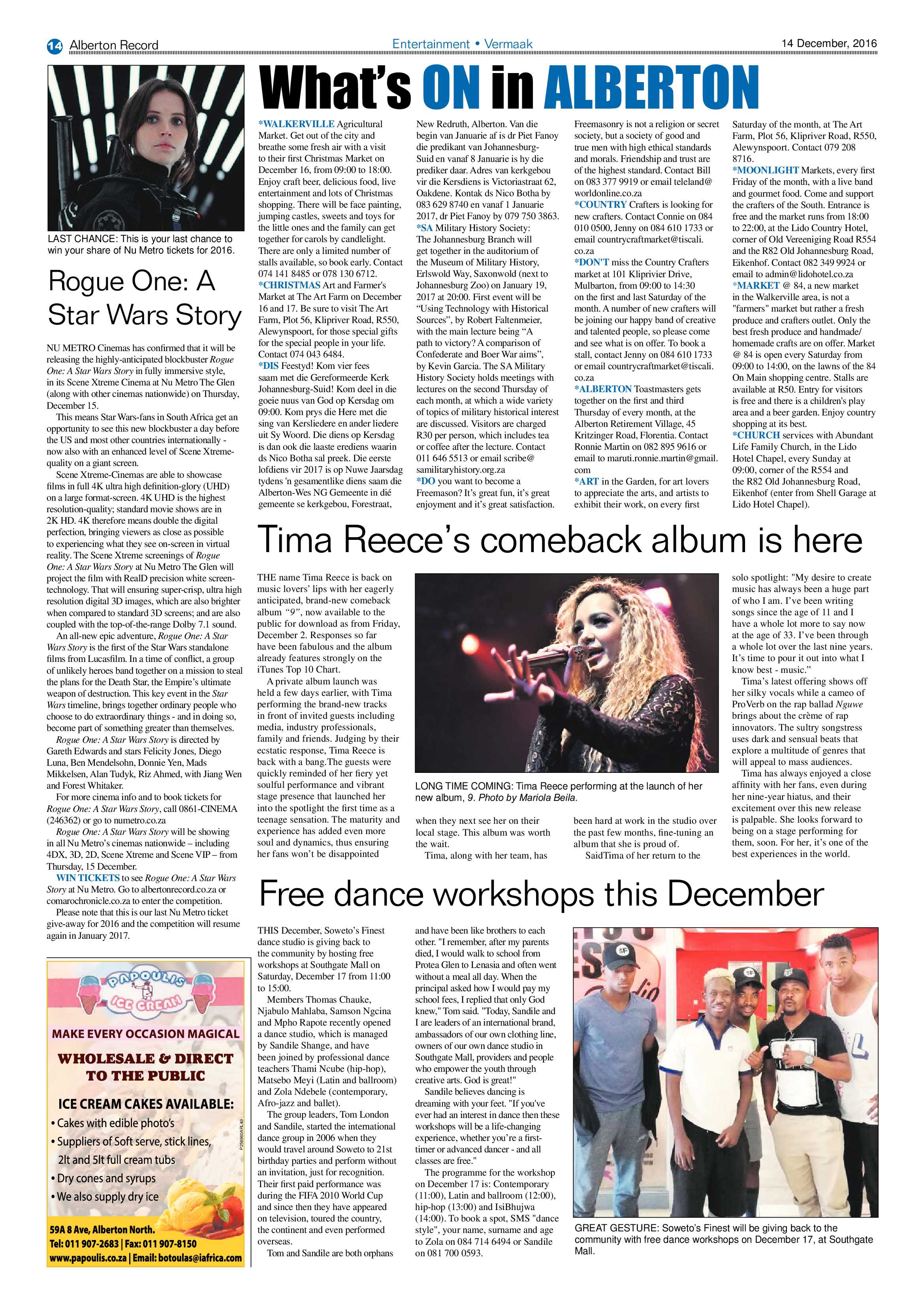 Alberton Record 14 December 2016 page 14