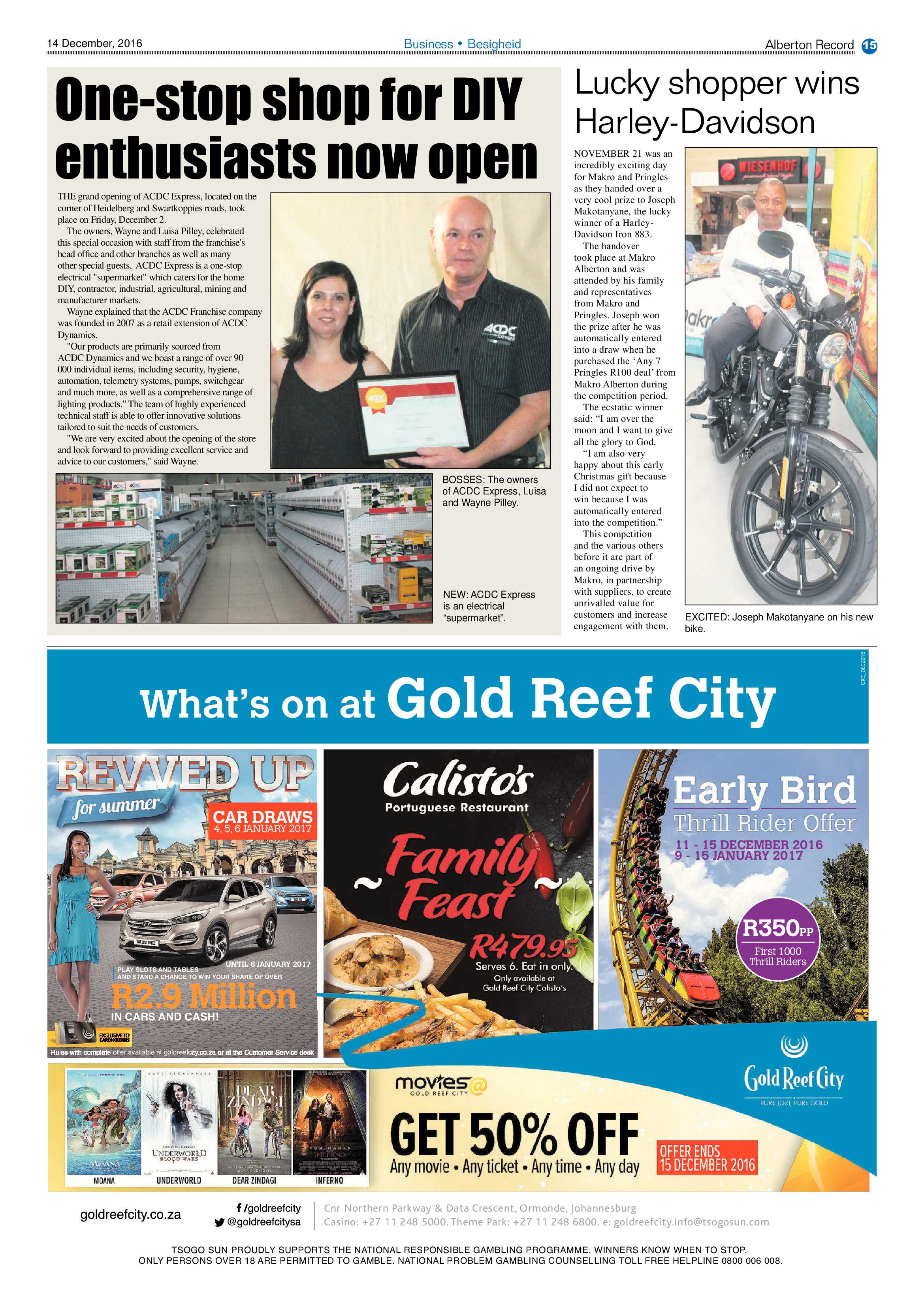 Alberton Record 14 December 2016 page 15