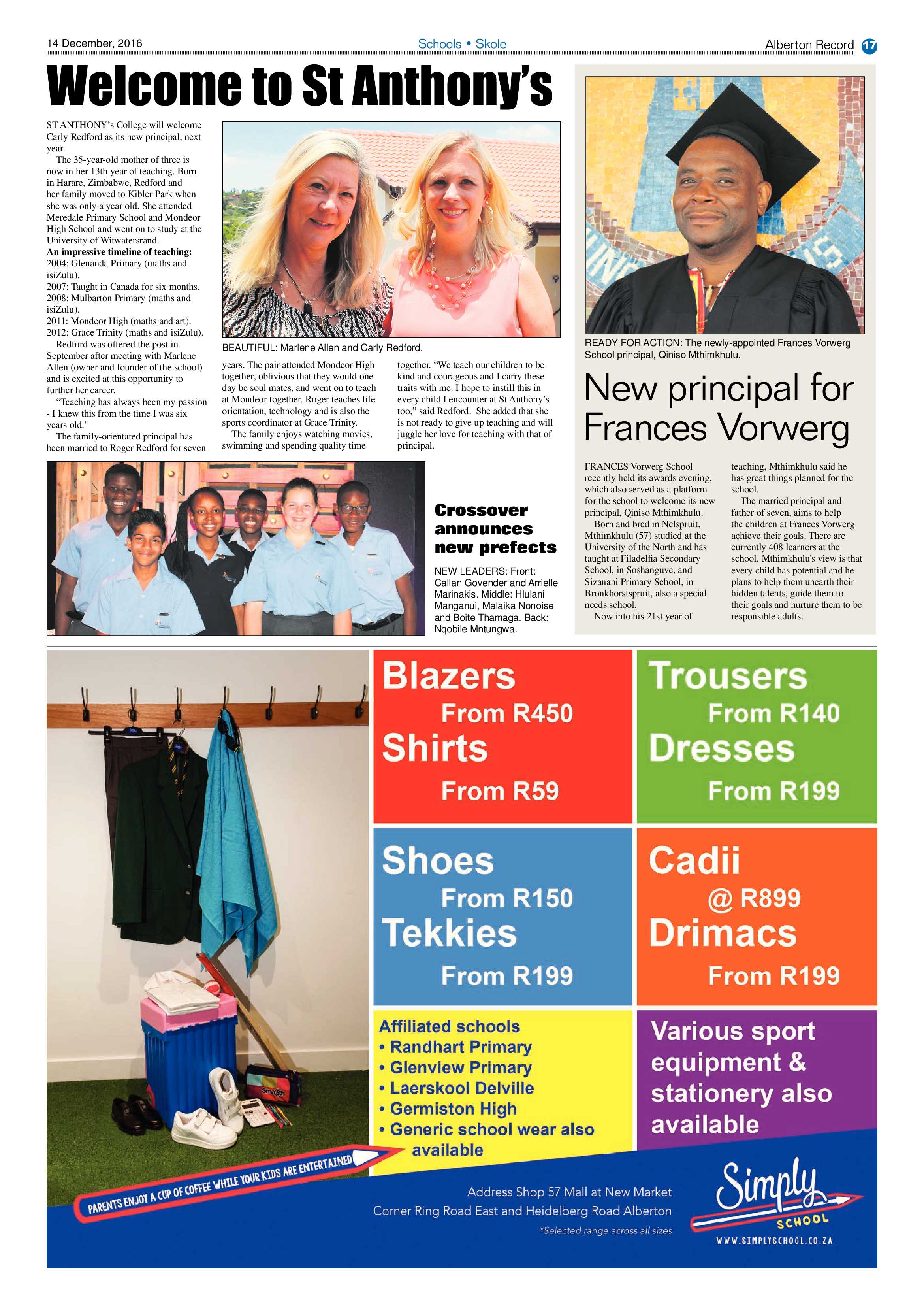 Alberton Record 14 December 2016 page 17