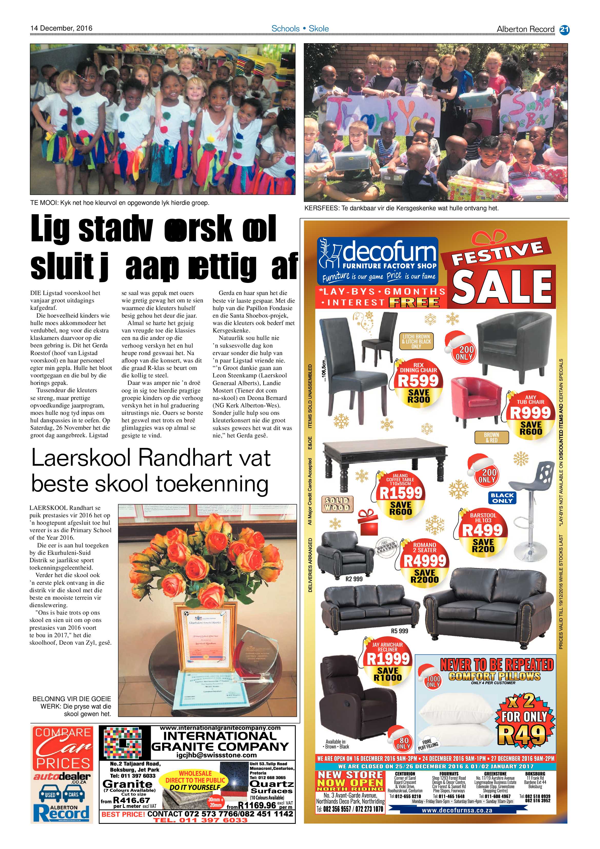 Alberton Record 14 December 2016 page 21