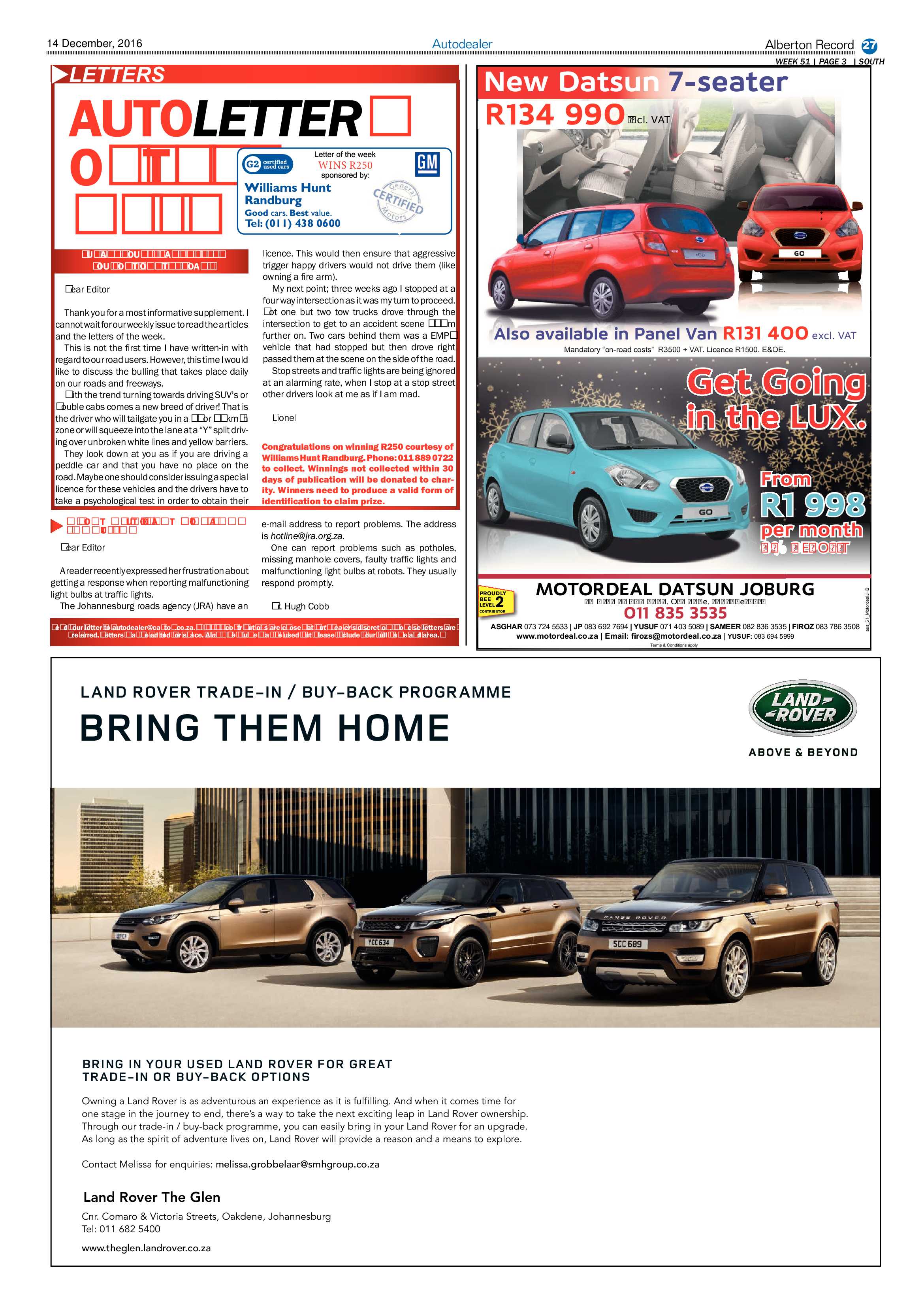 Alberton Record 14 December 2016 page 27