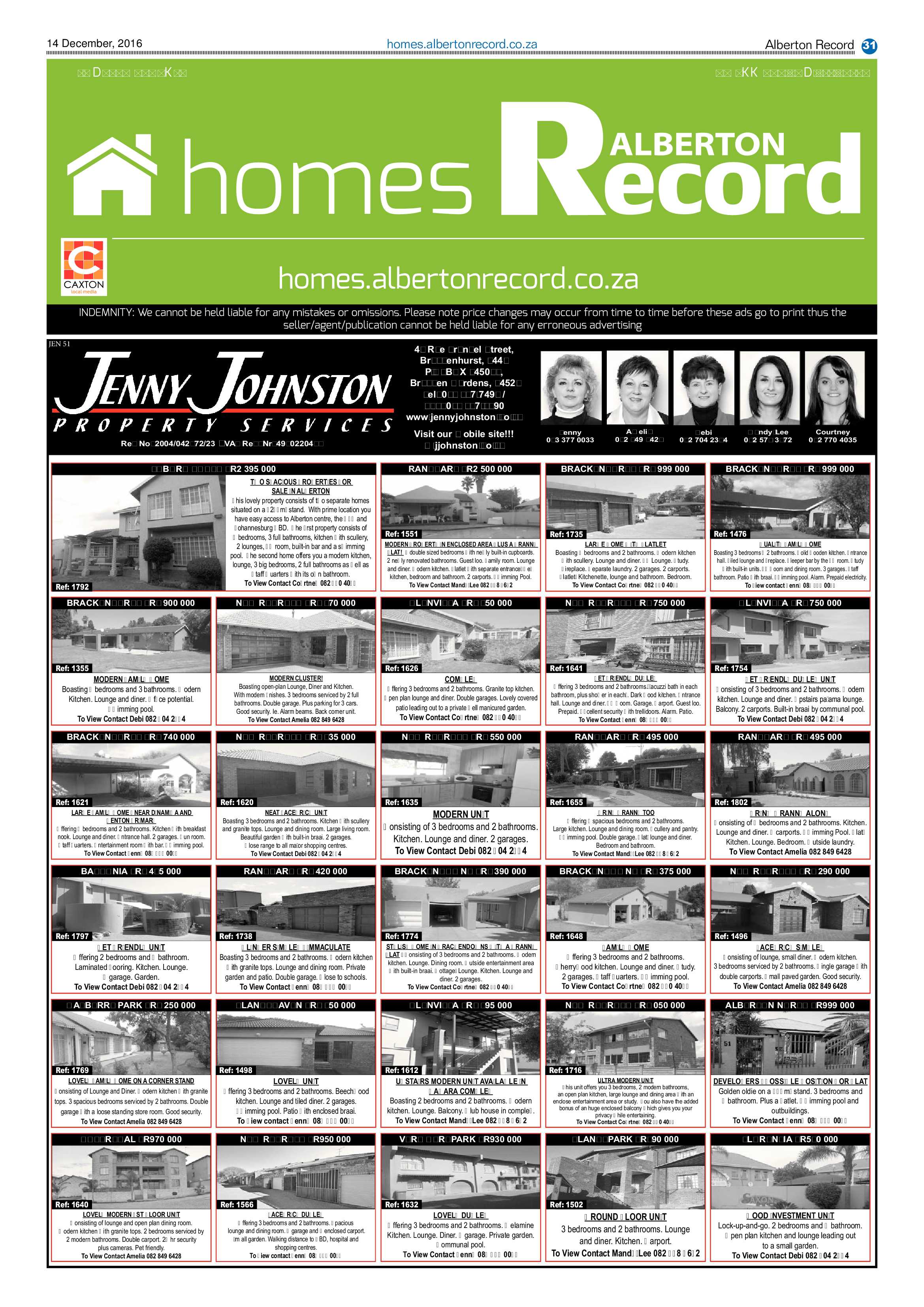 Alberton Record 14 December 2016 page 31