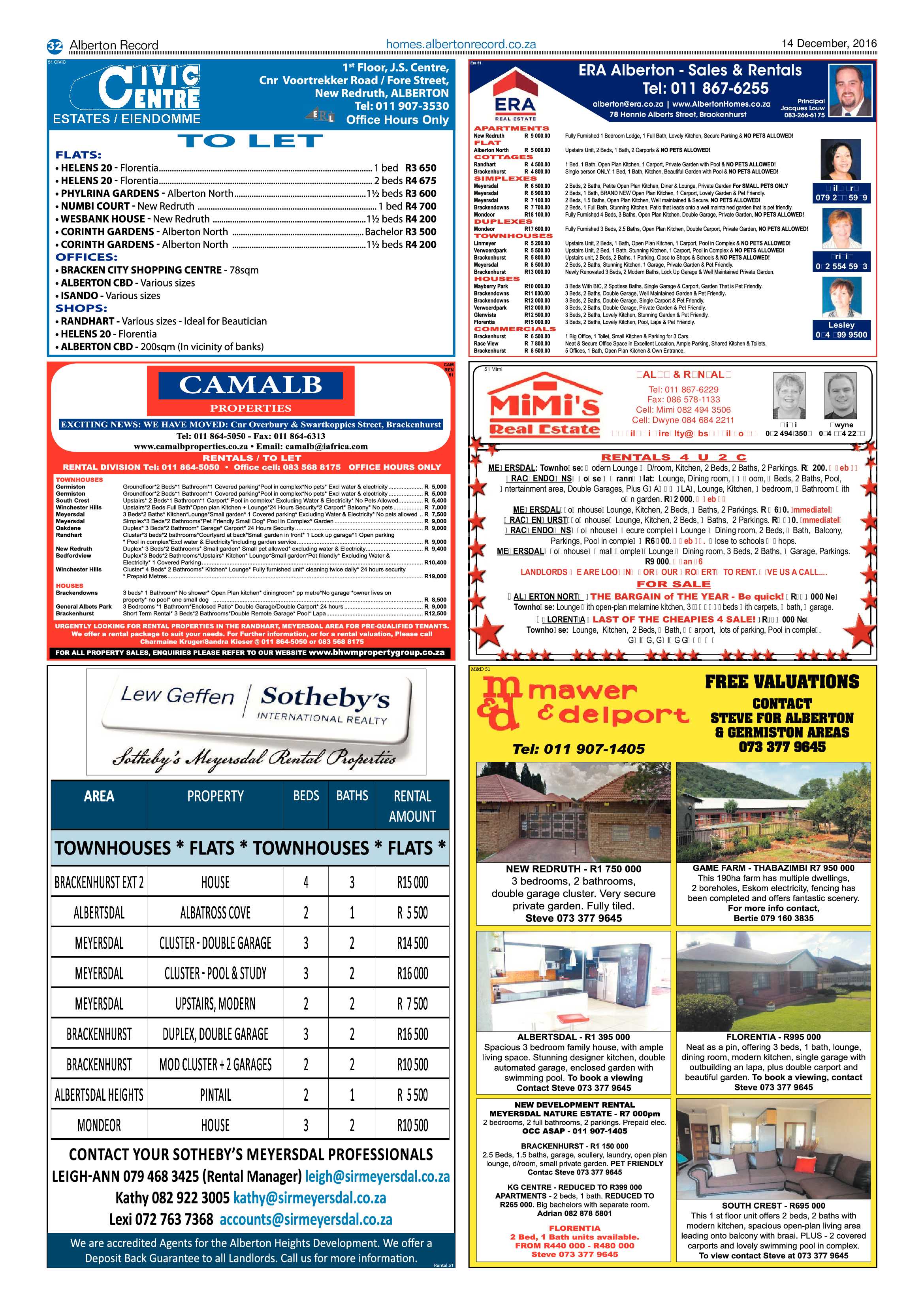 Alberton Record 14 December 2016 page 32