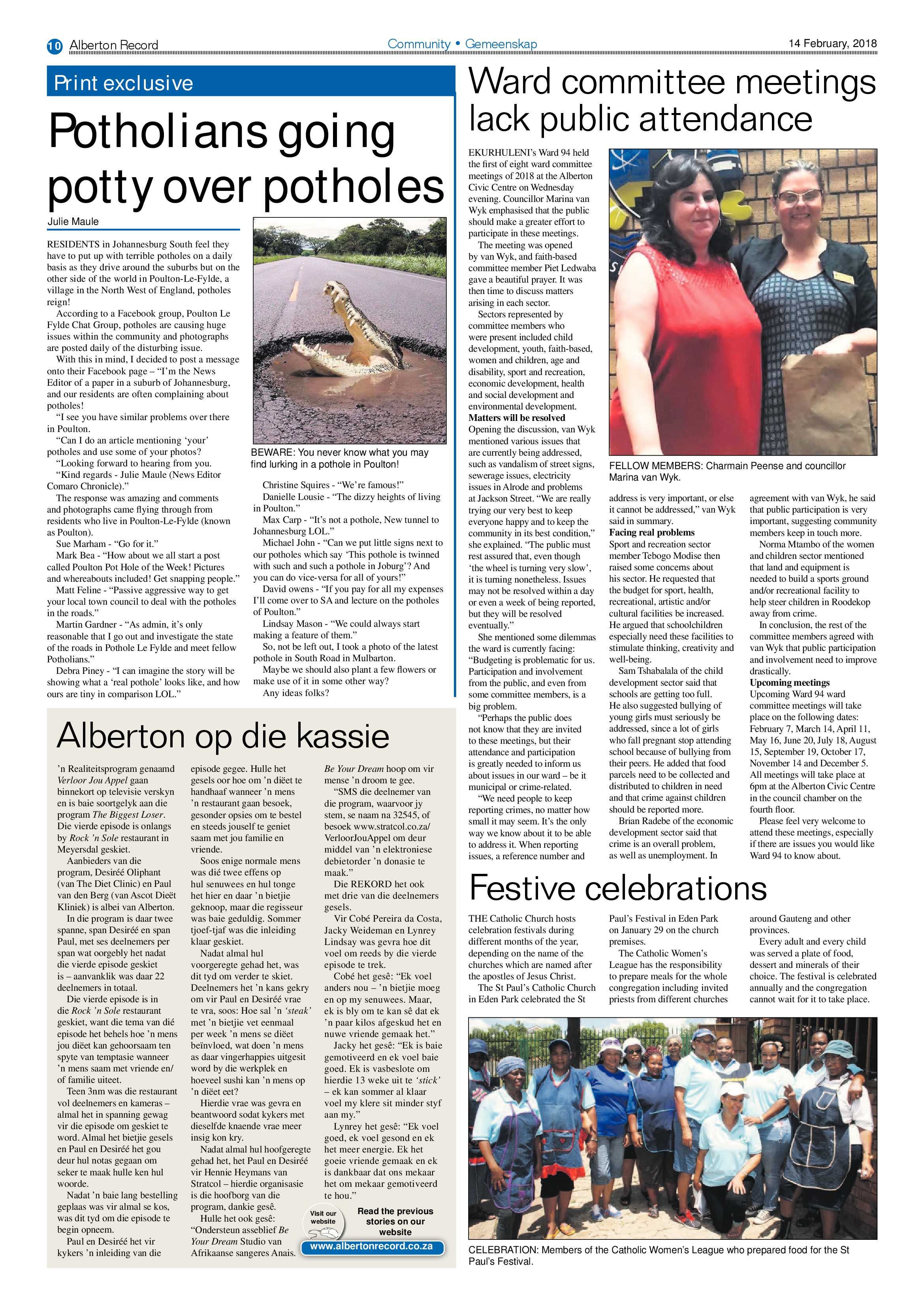 Alberton Record 14 February 2018 page 10