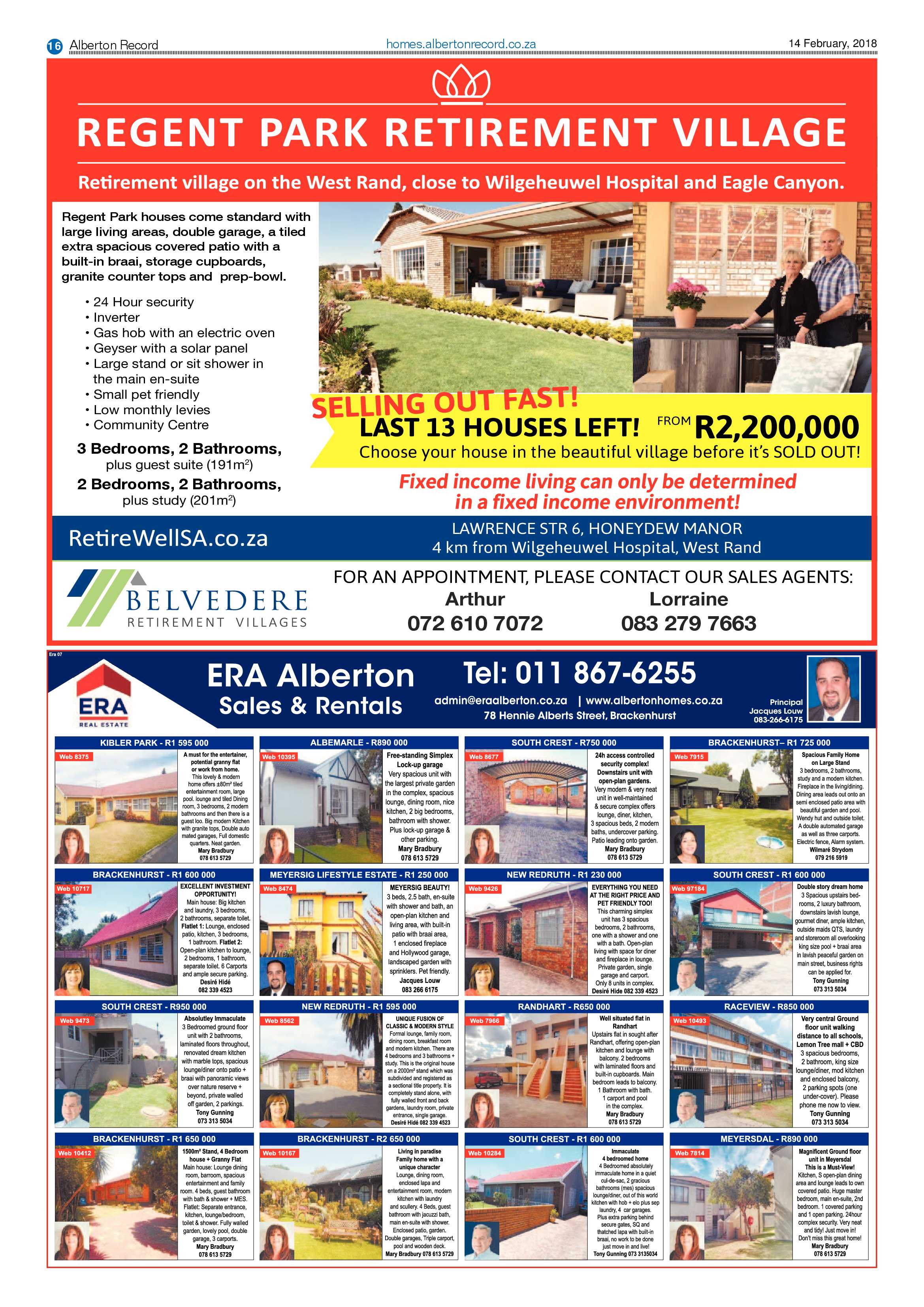 Alberton Record 14 February 2018 page 16