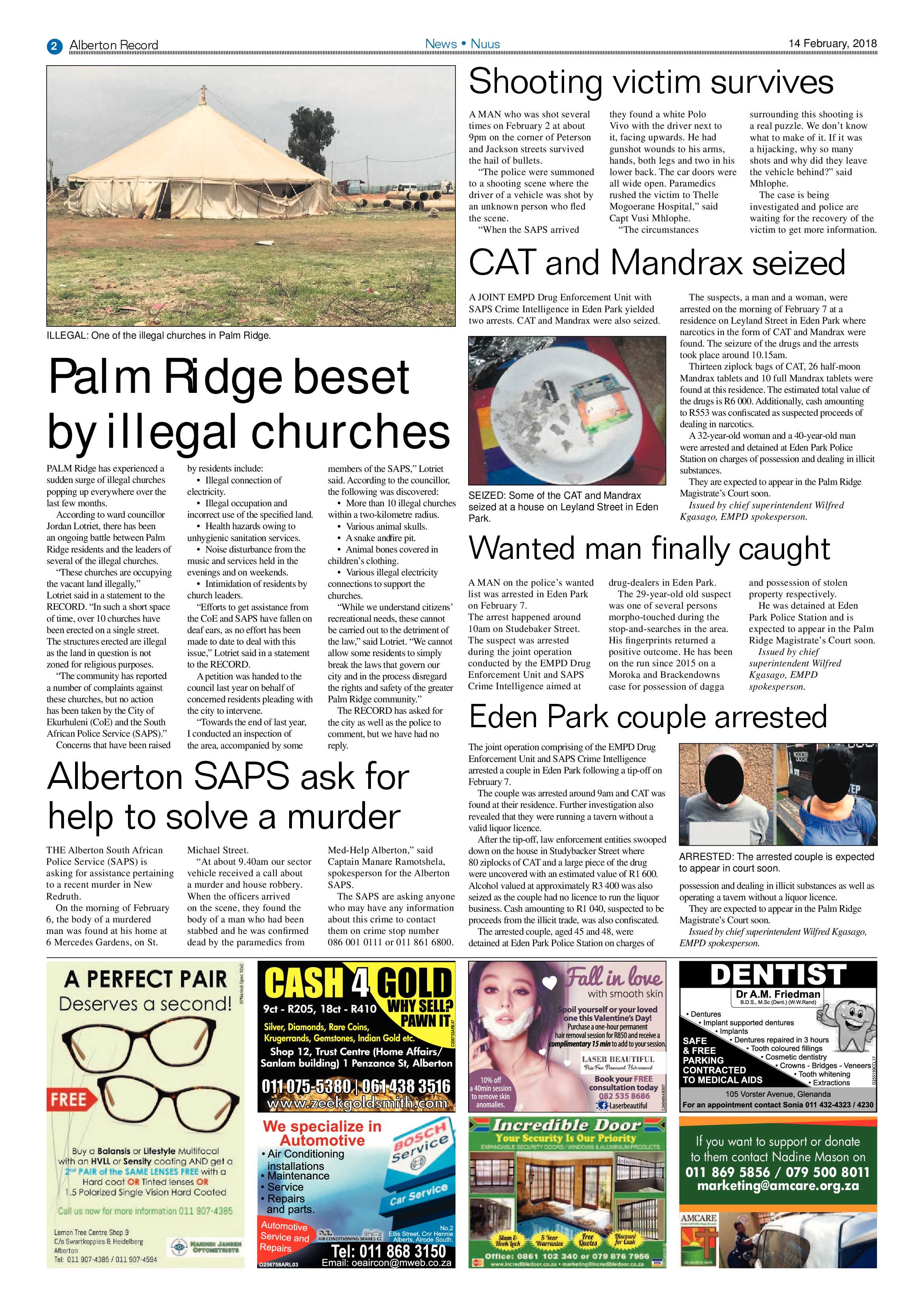 Alberton Record 14 February 2018 page 2
