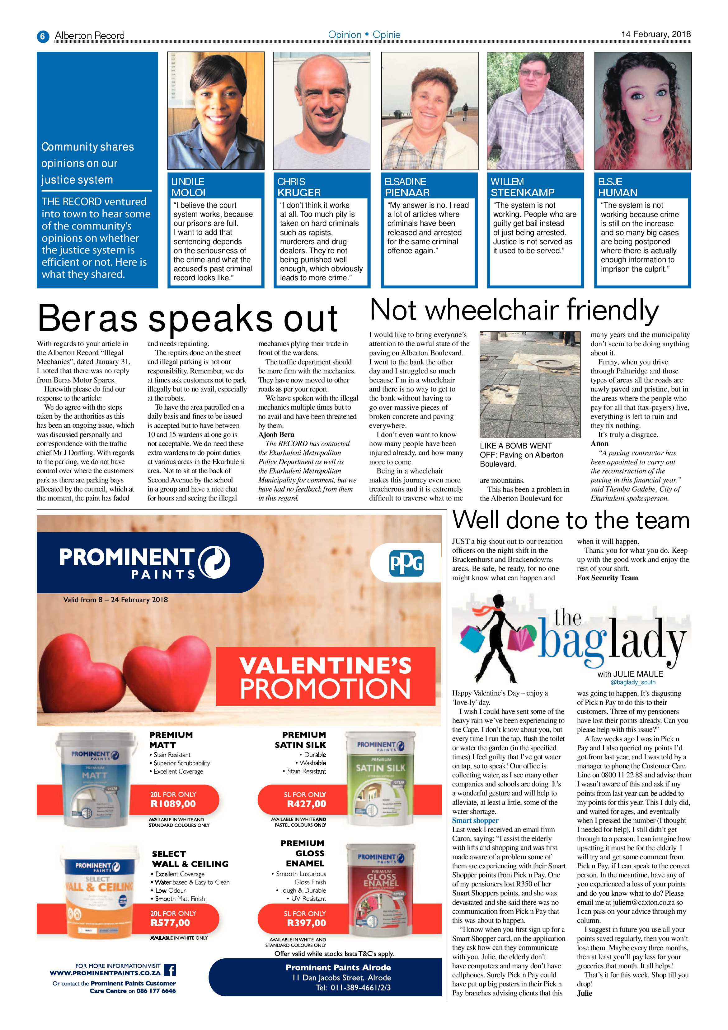Alberton Record 14 February 2018 page 6