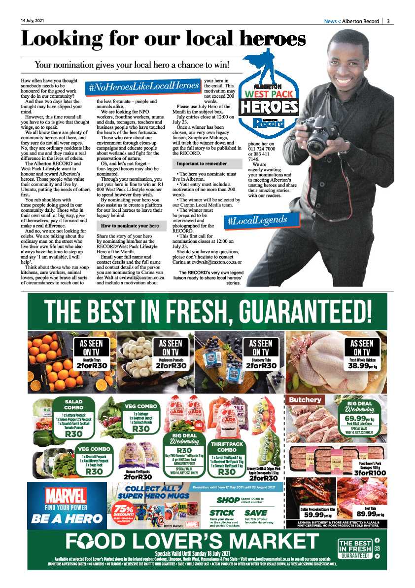 Alberton Record 14 July 2021 page 3
