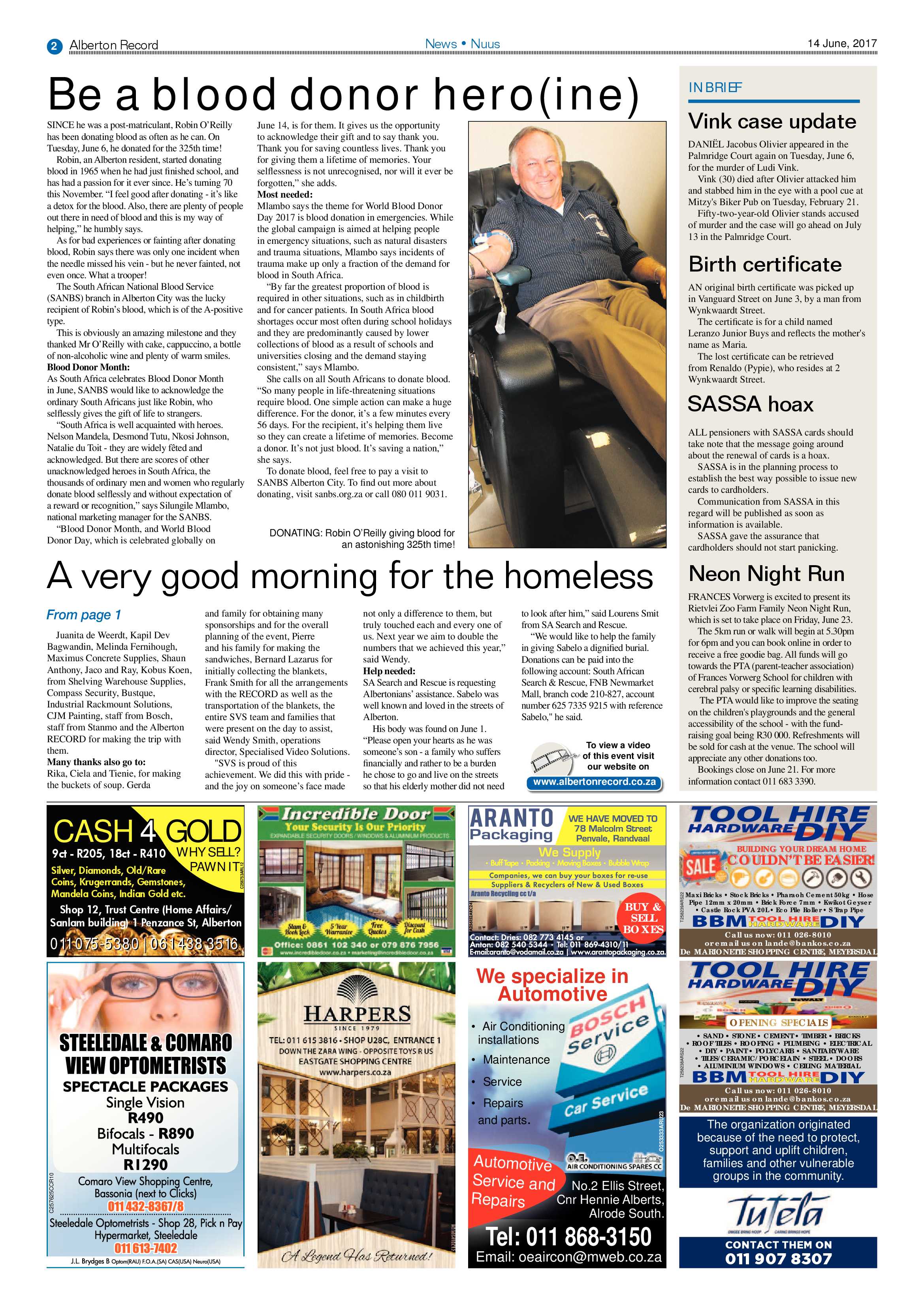 Alberton Record 14 June 2017 page 2