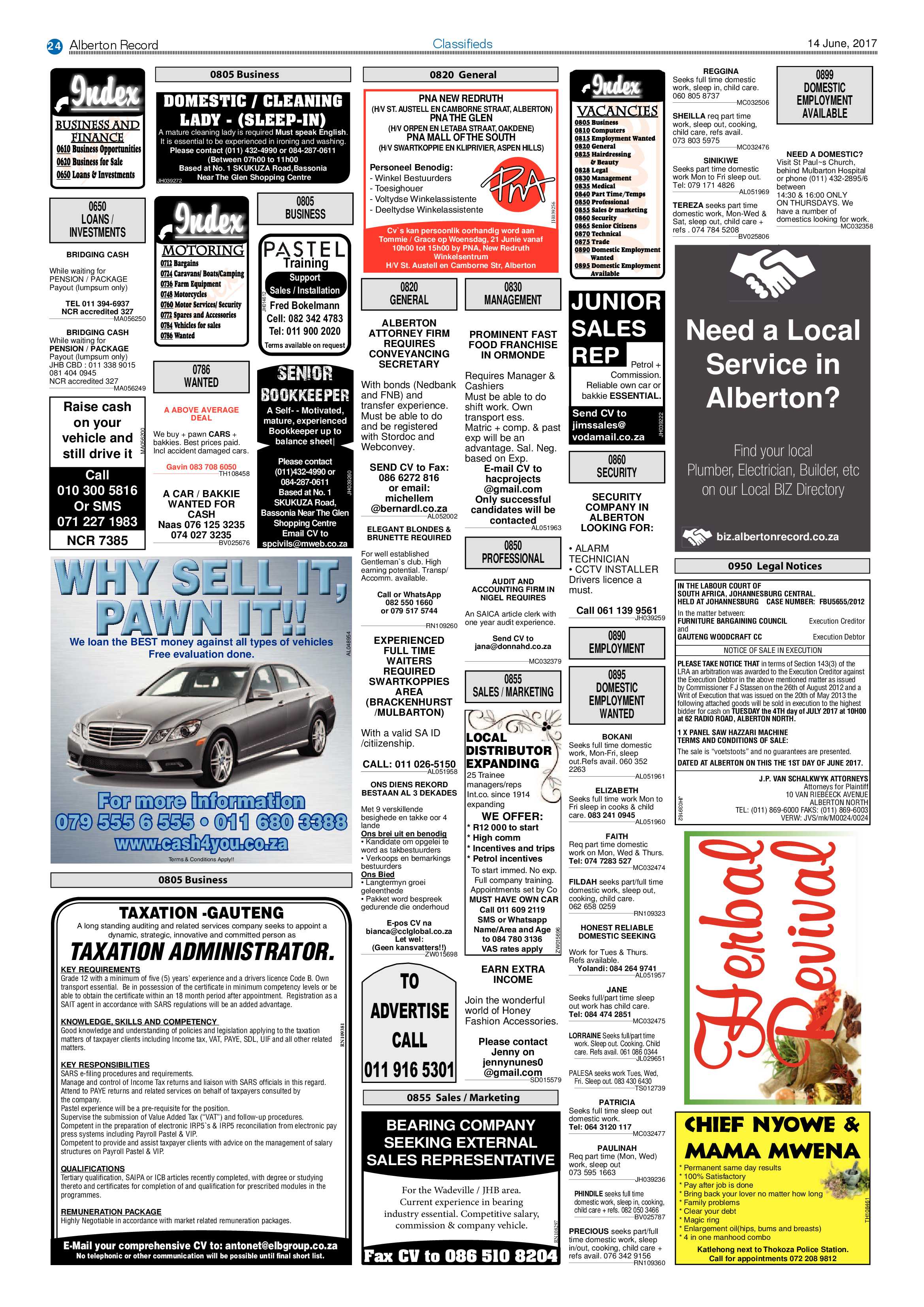 Alberton Record 14 June 2017 page 24
