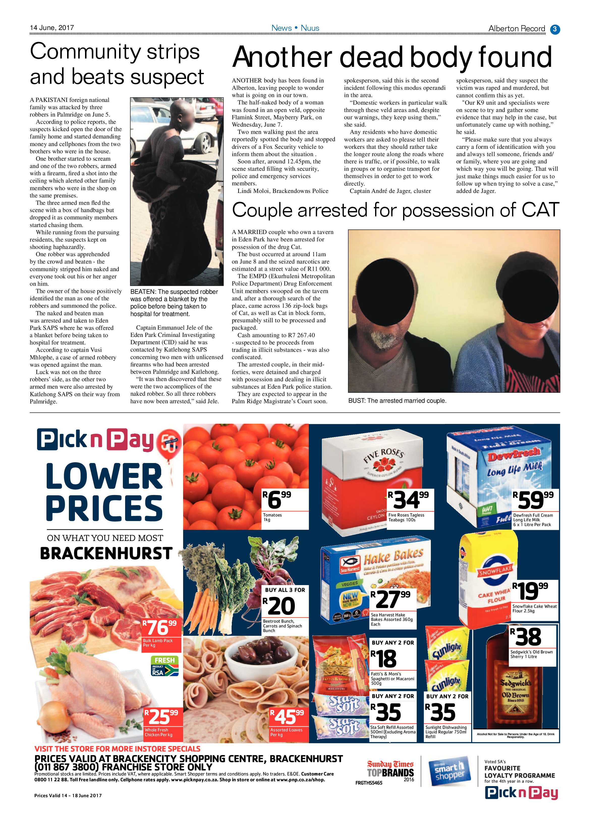 Alberton Record 14 June 2017 page 3