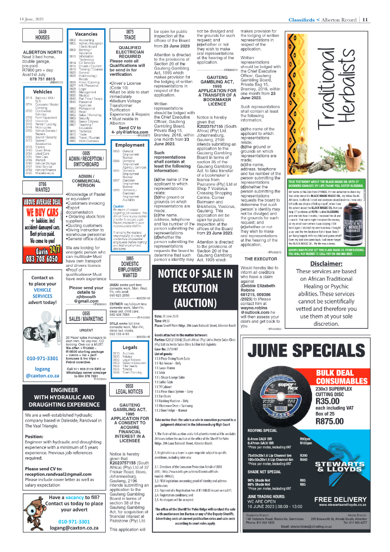 Alberton Record 14 June 2023 page 11
