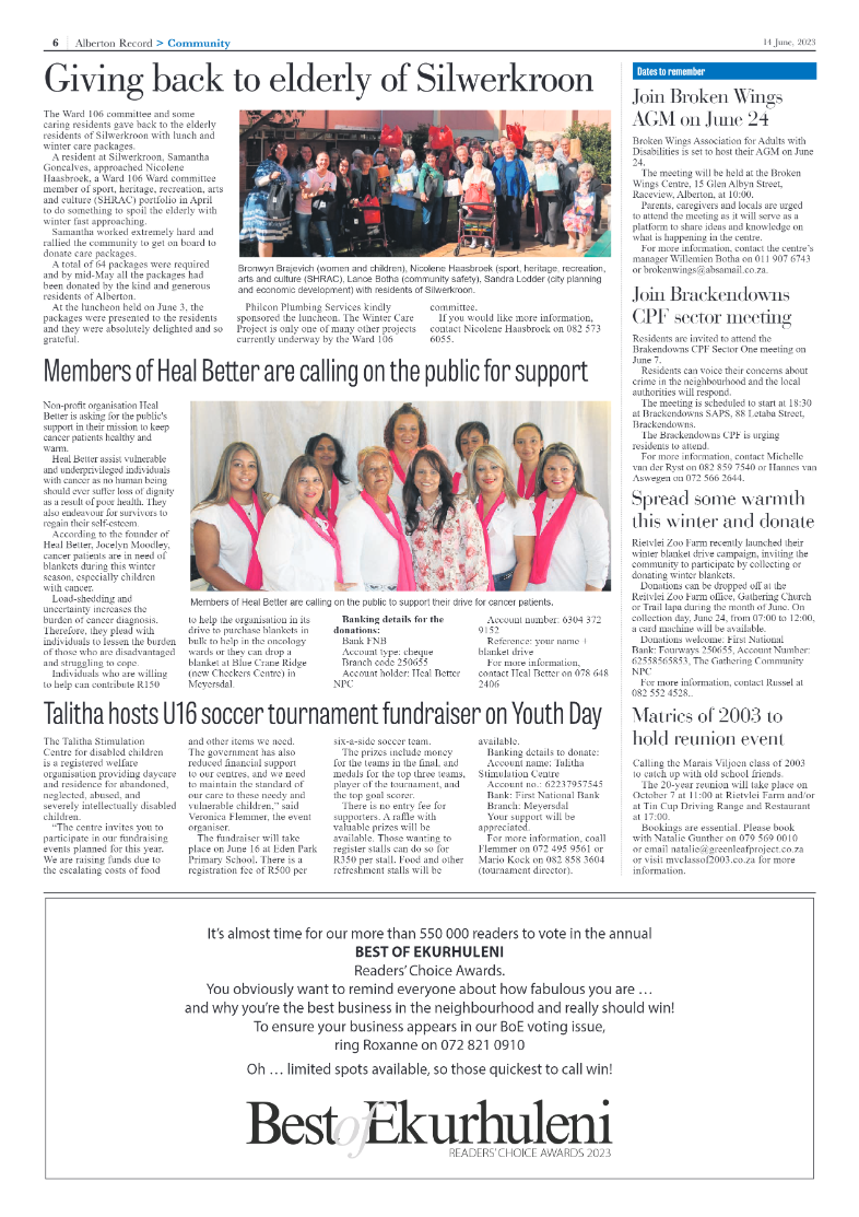 Alberton Record 14 June 2023 page 6