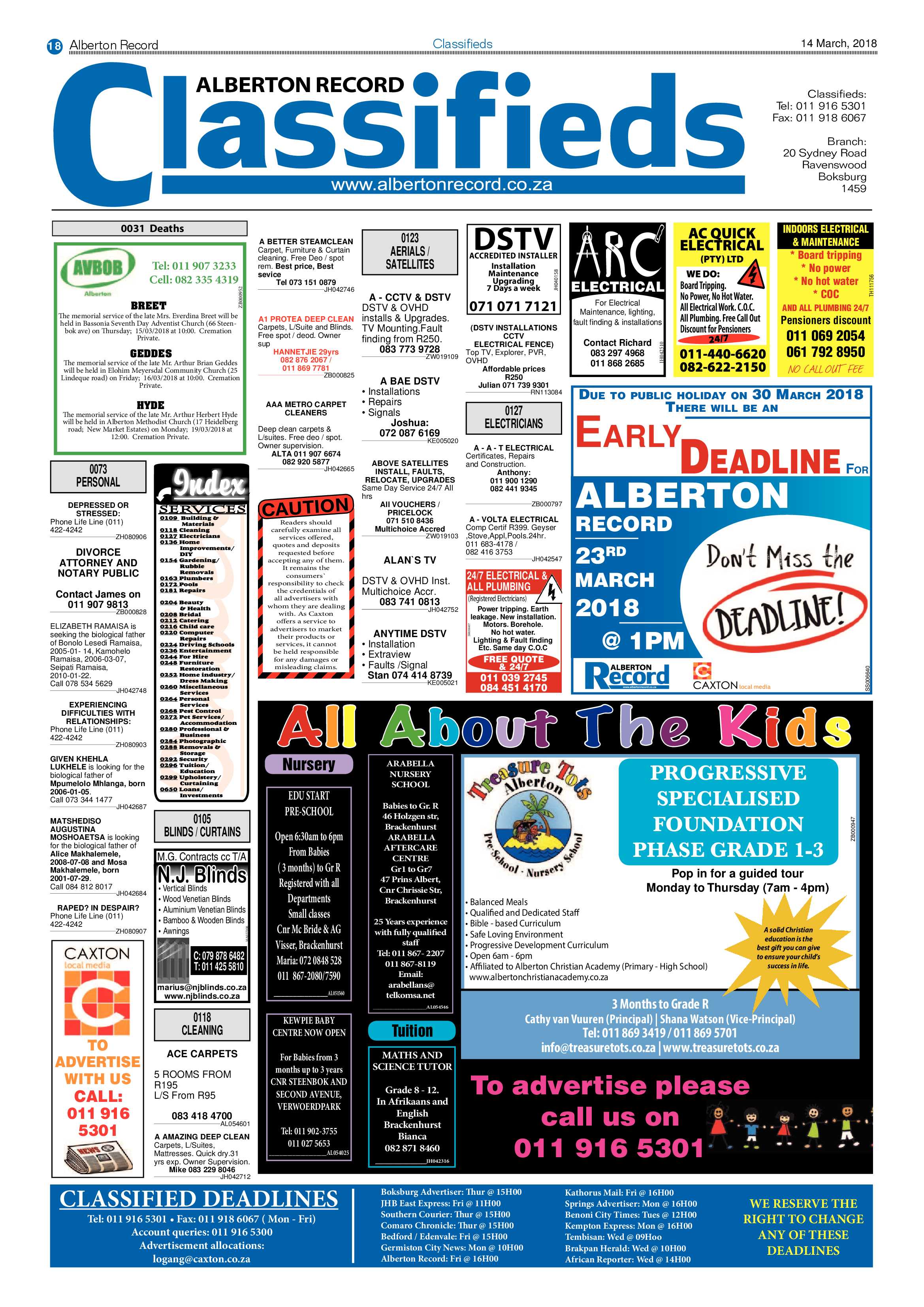 Alberton Record 14 March 2018 page 18