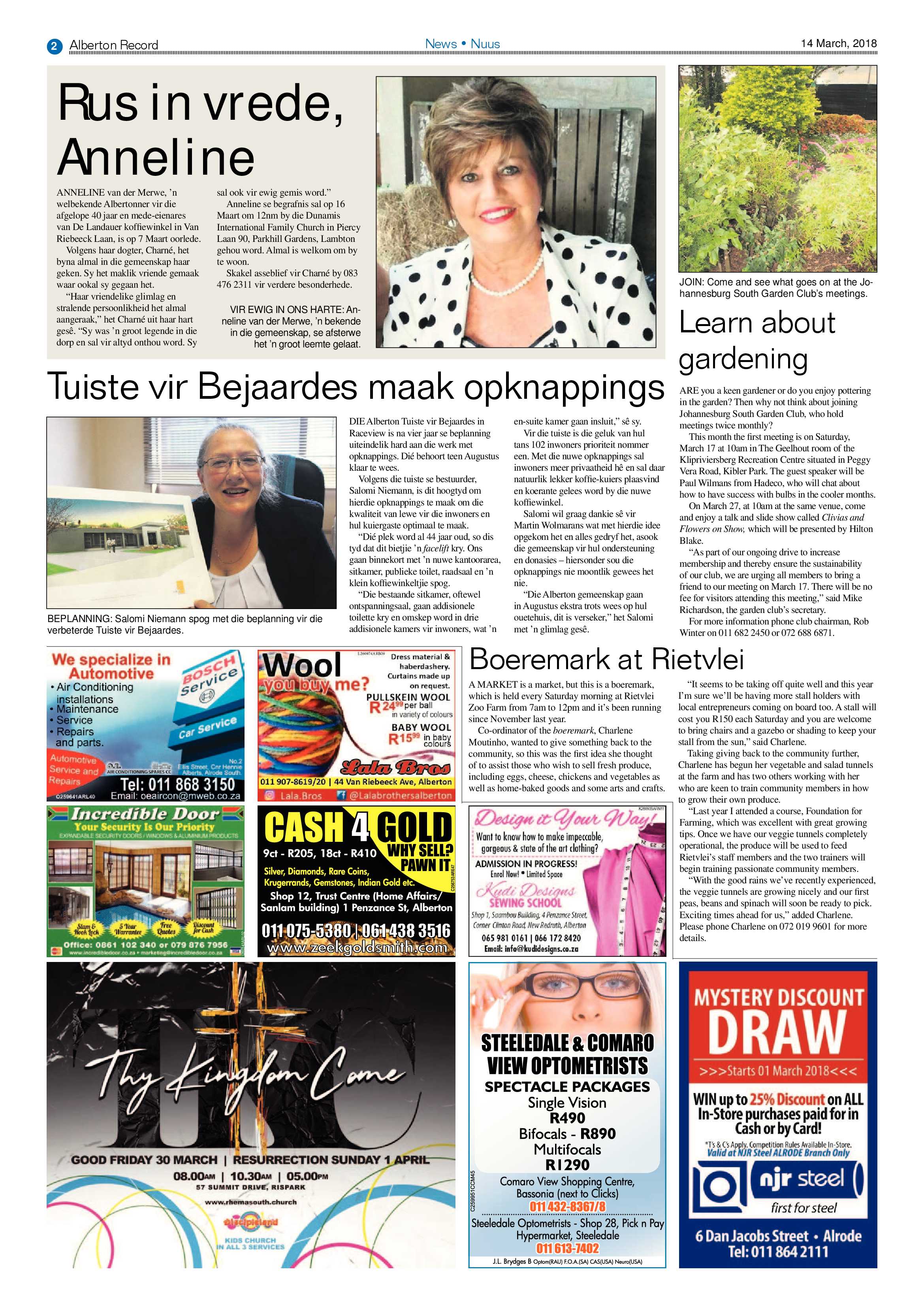 Alberton Record 14 March 2018 page 2