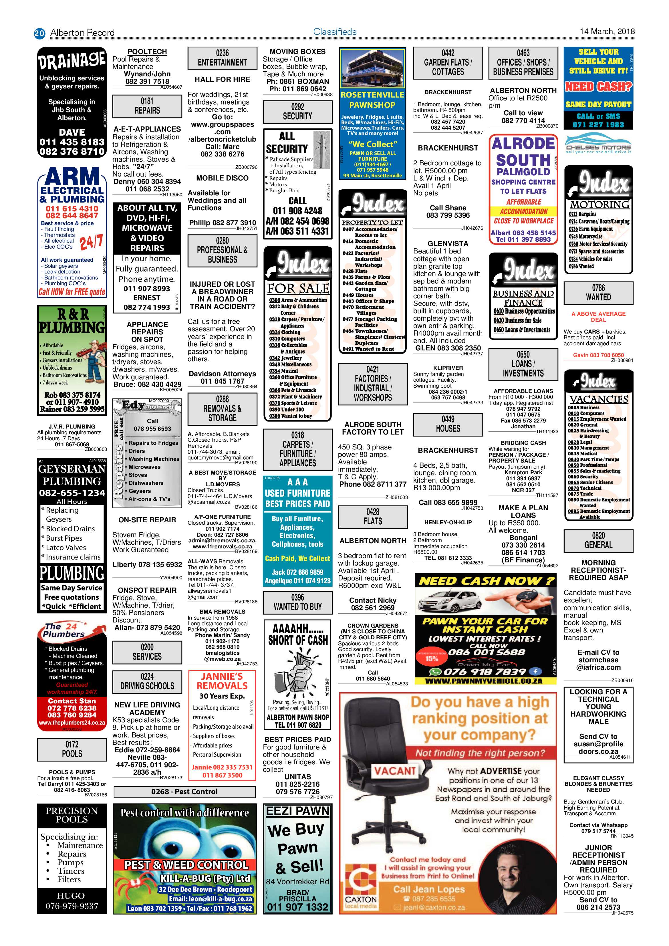 Alberton Record 14 March 2018 page 20