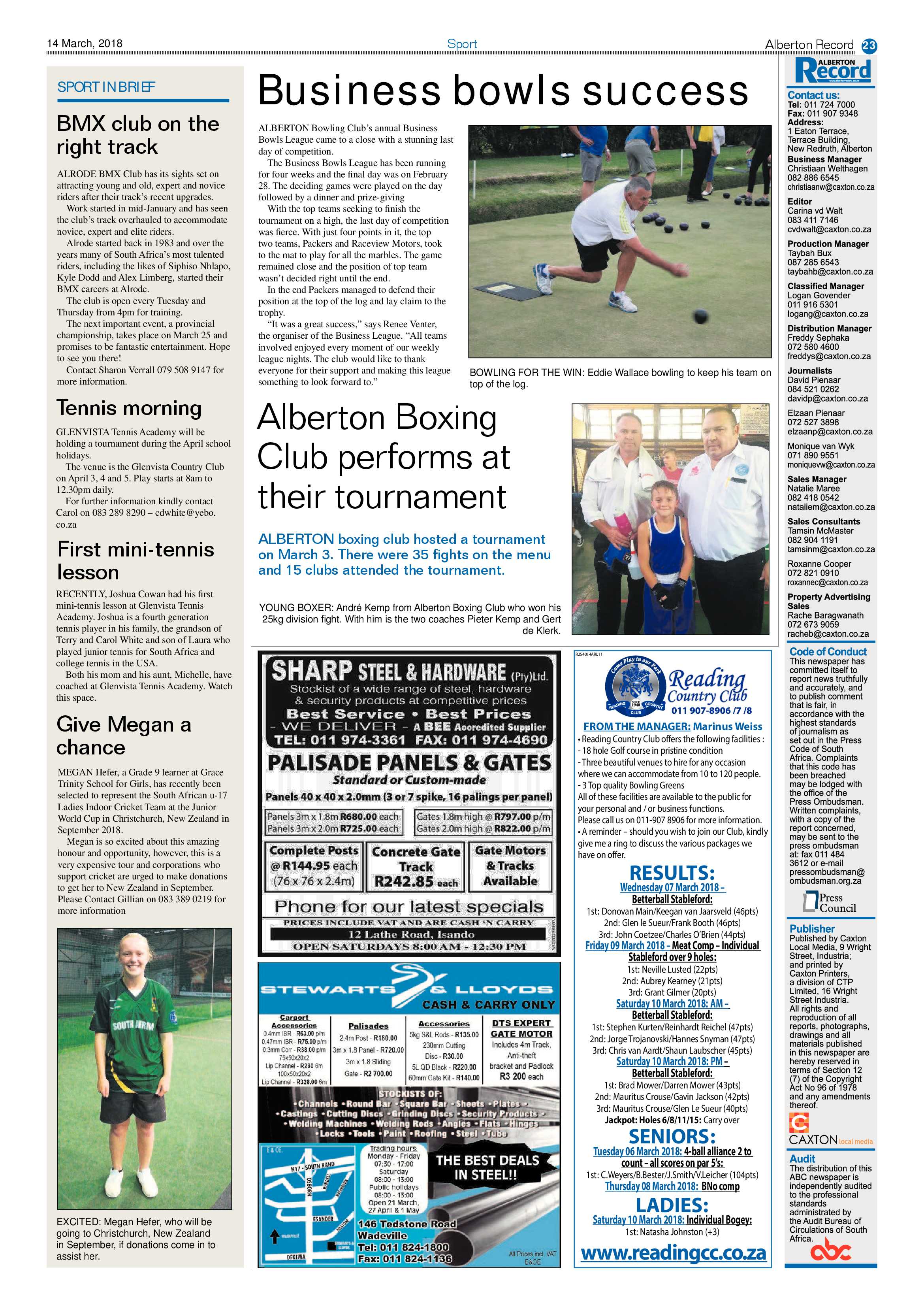 Alberton Record 14 March 2018 page 23