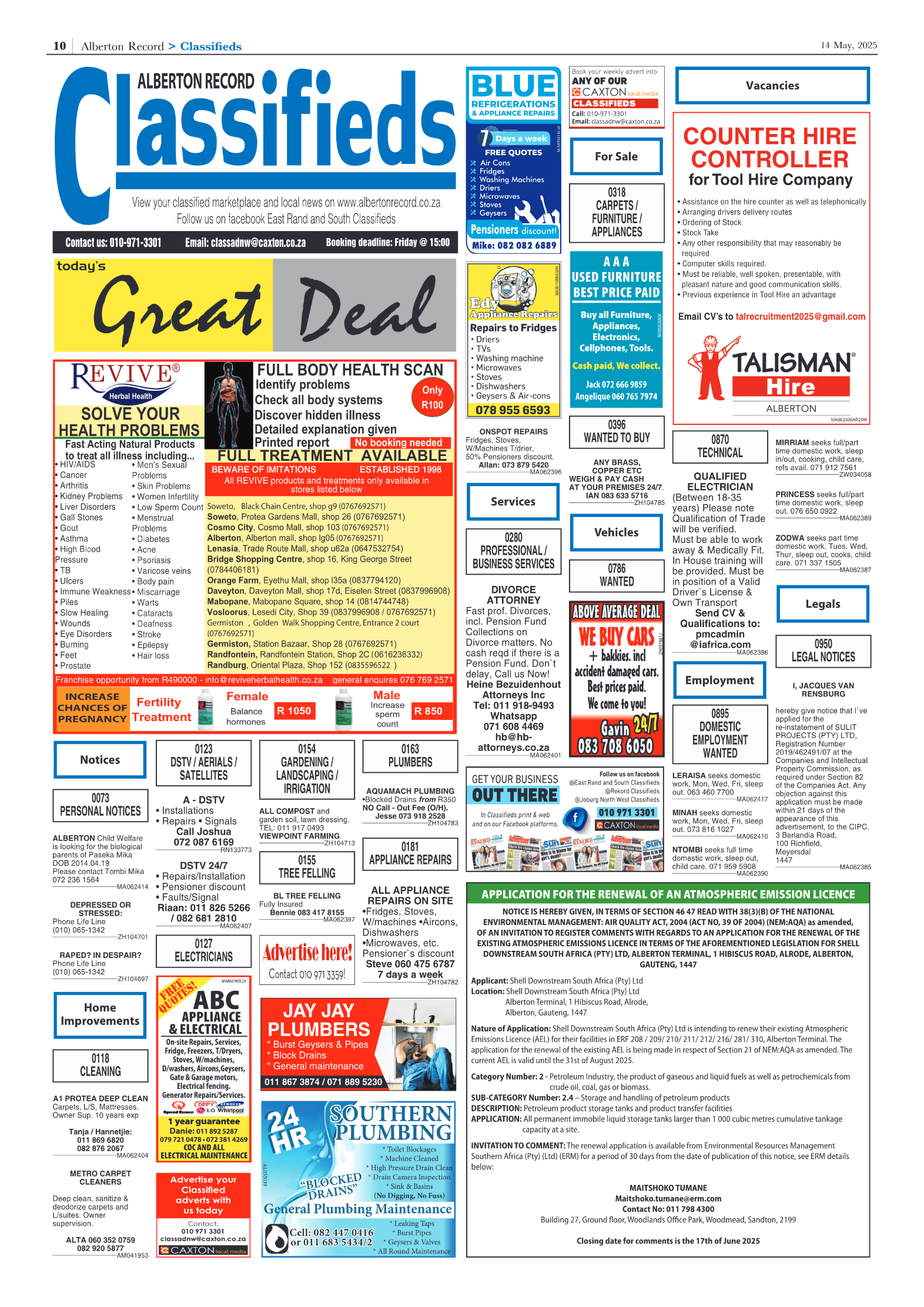 Alberton Record 14 May 2025 page 12