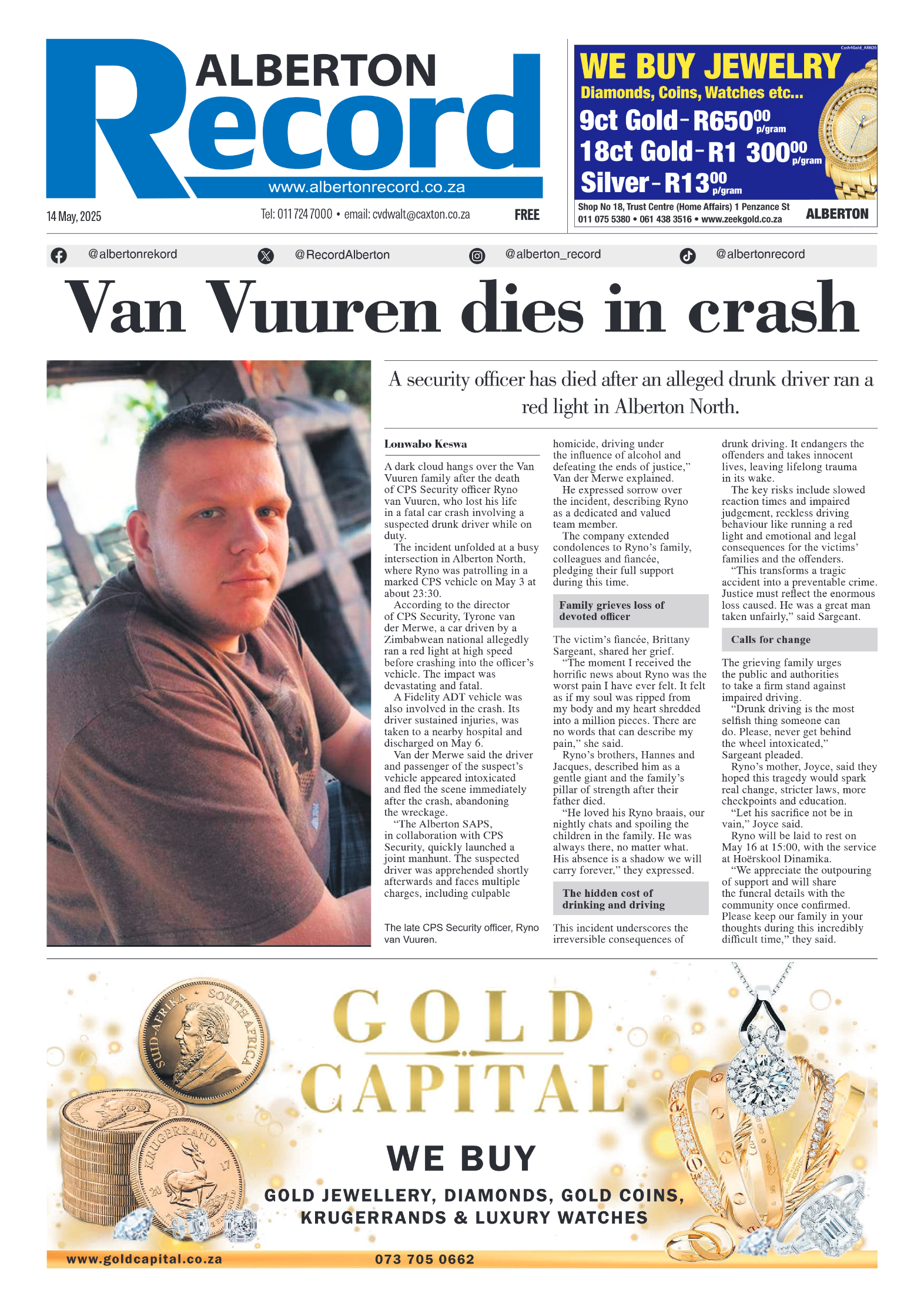 Alberton Record 14 May 2025 page 3