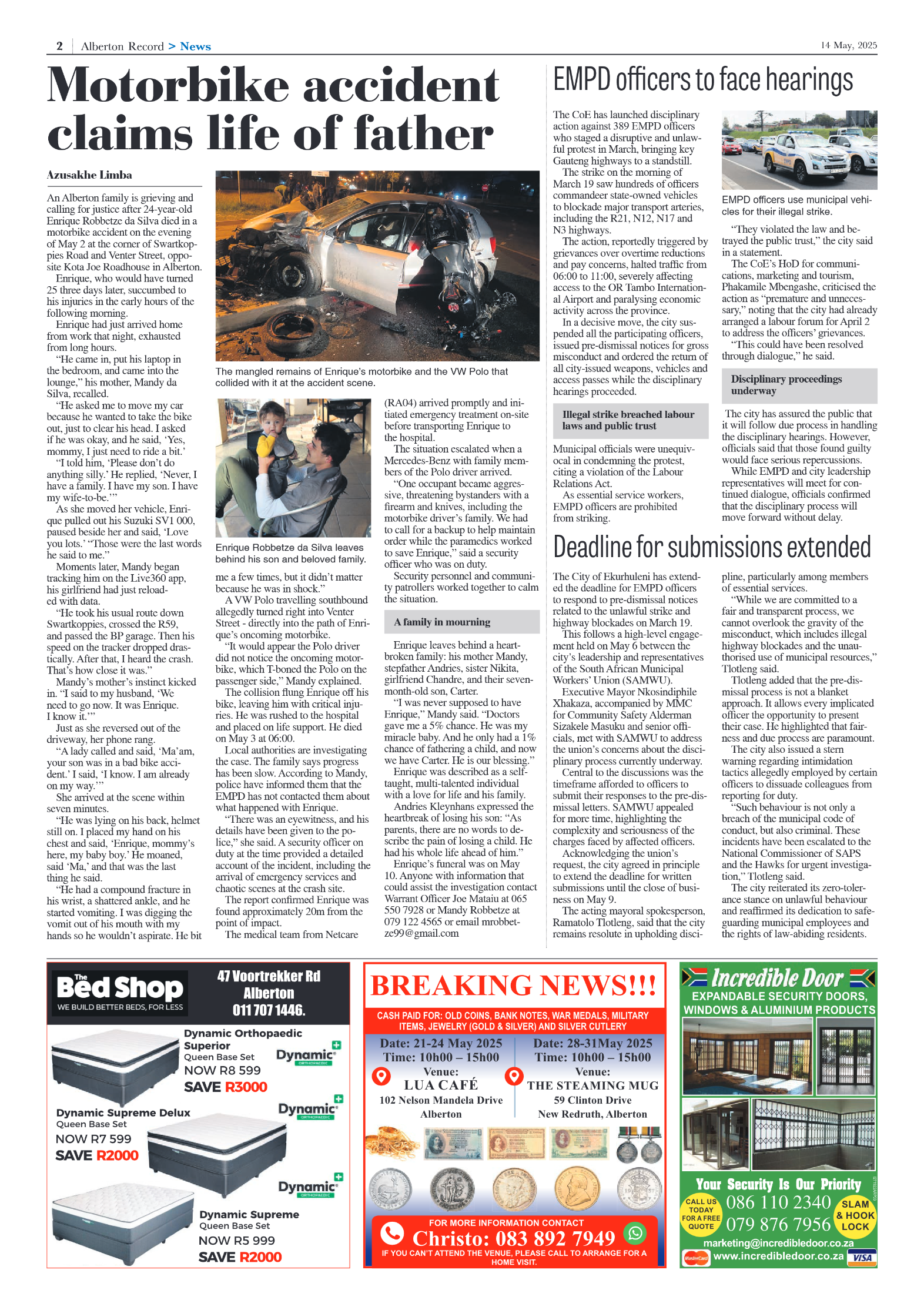 Alberton Record 14 May 2025 page 4