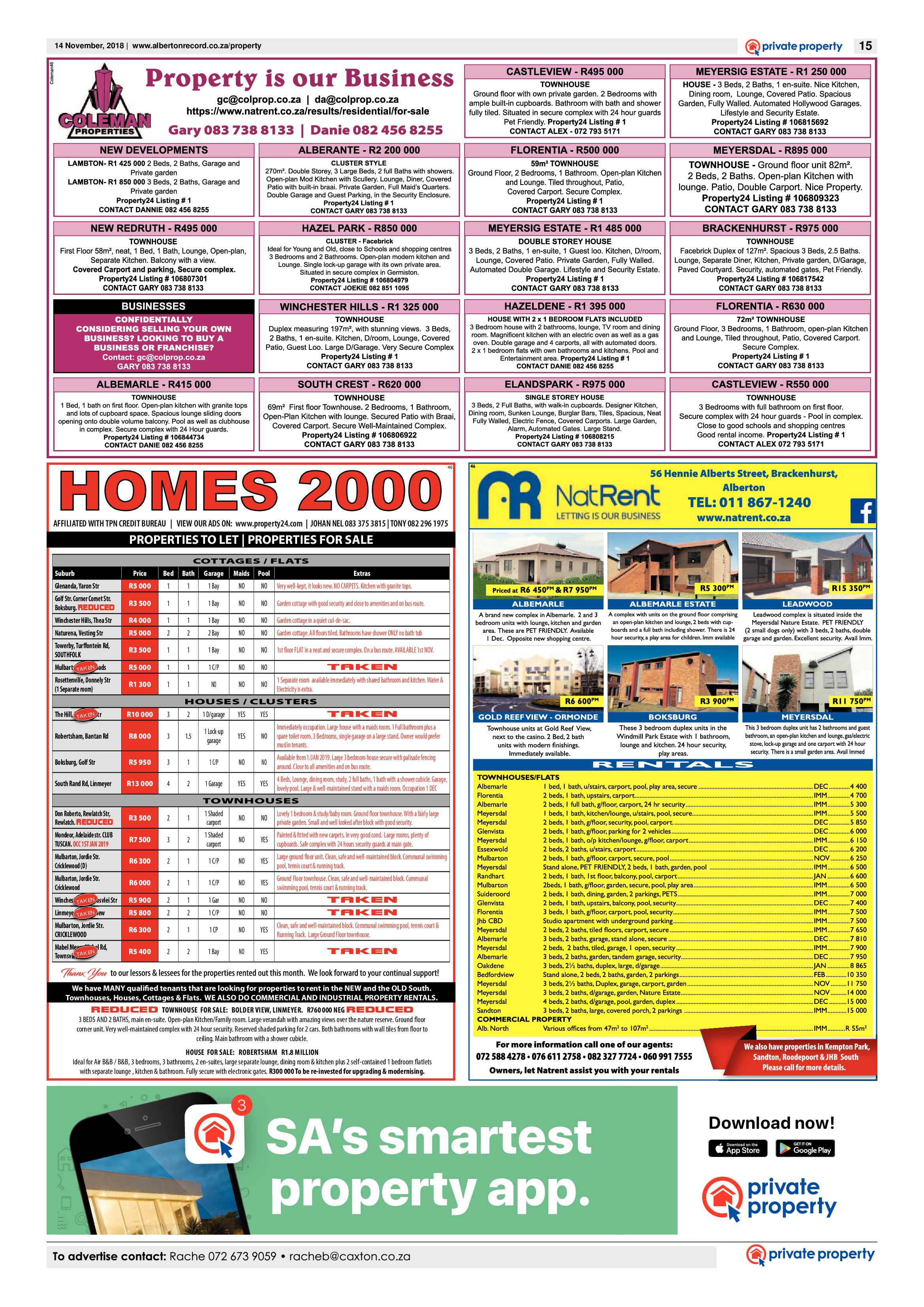 Alberton Record 14 November 2018 page 15