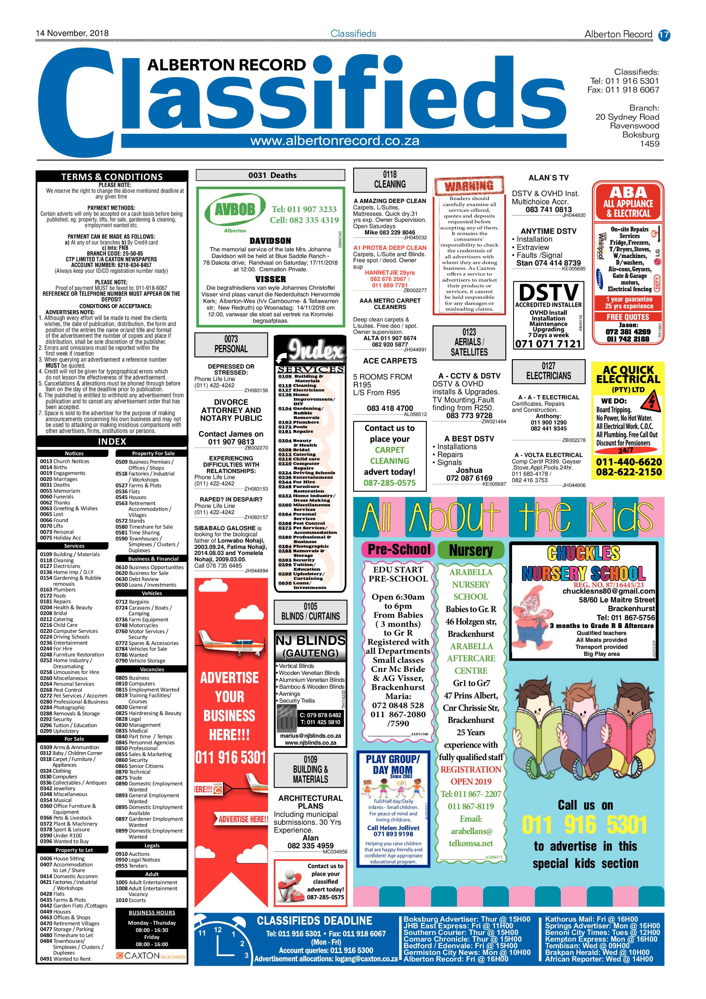 Alberton Record 14 November 2018 page 17