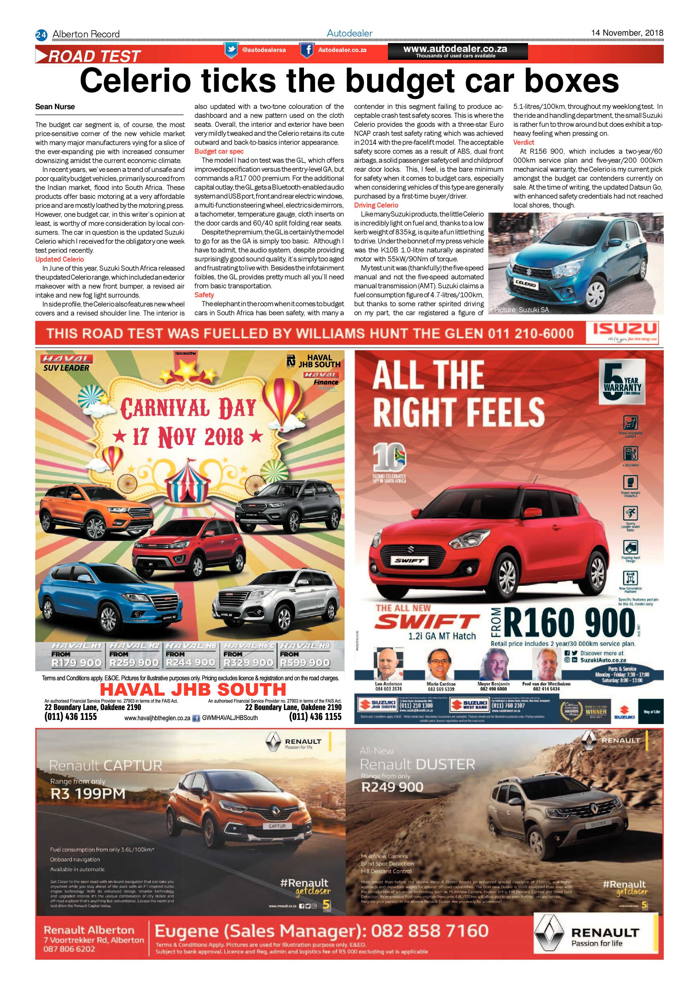 Alberton Record 14 November 2018 page 24