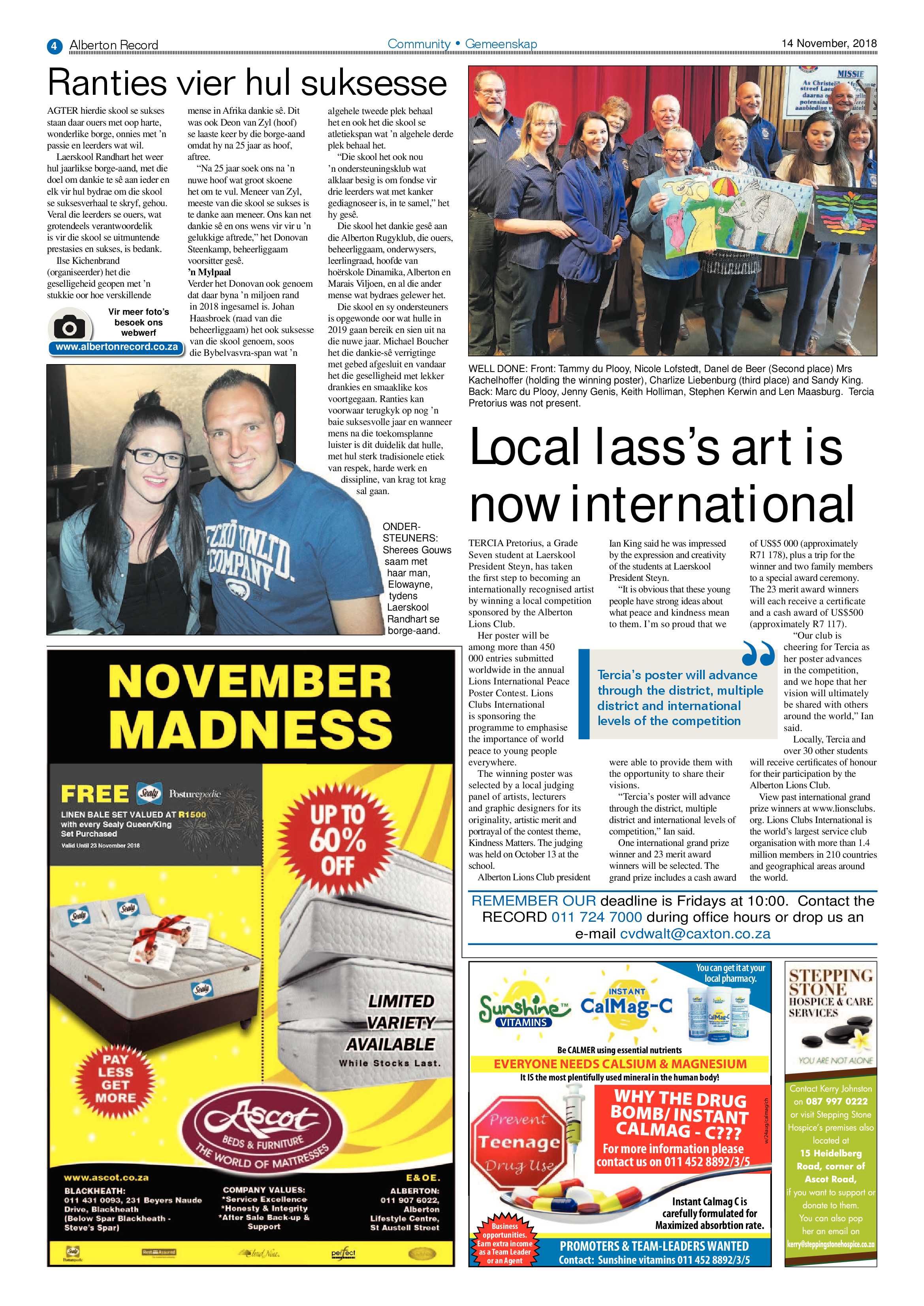 Alberton Record 14 November 2018 page 4