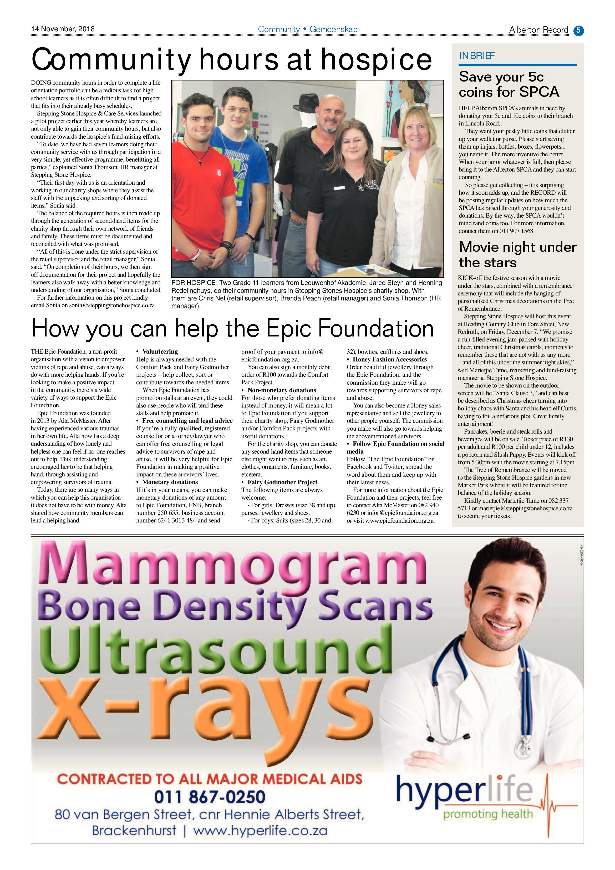 Alberton Record 14 November 2018 page 5