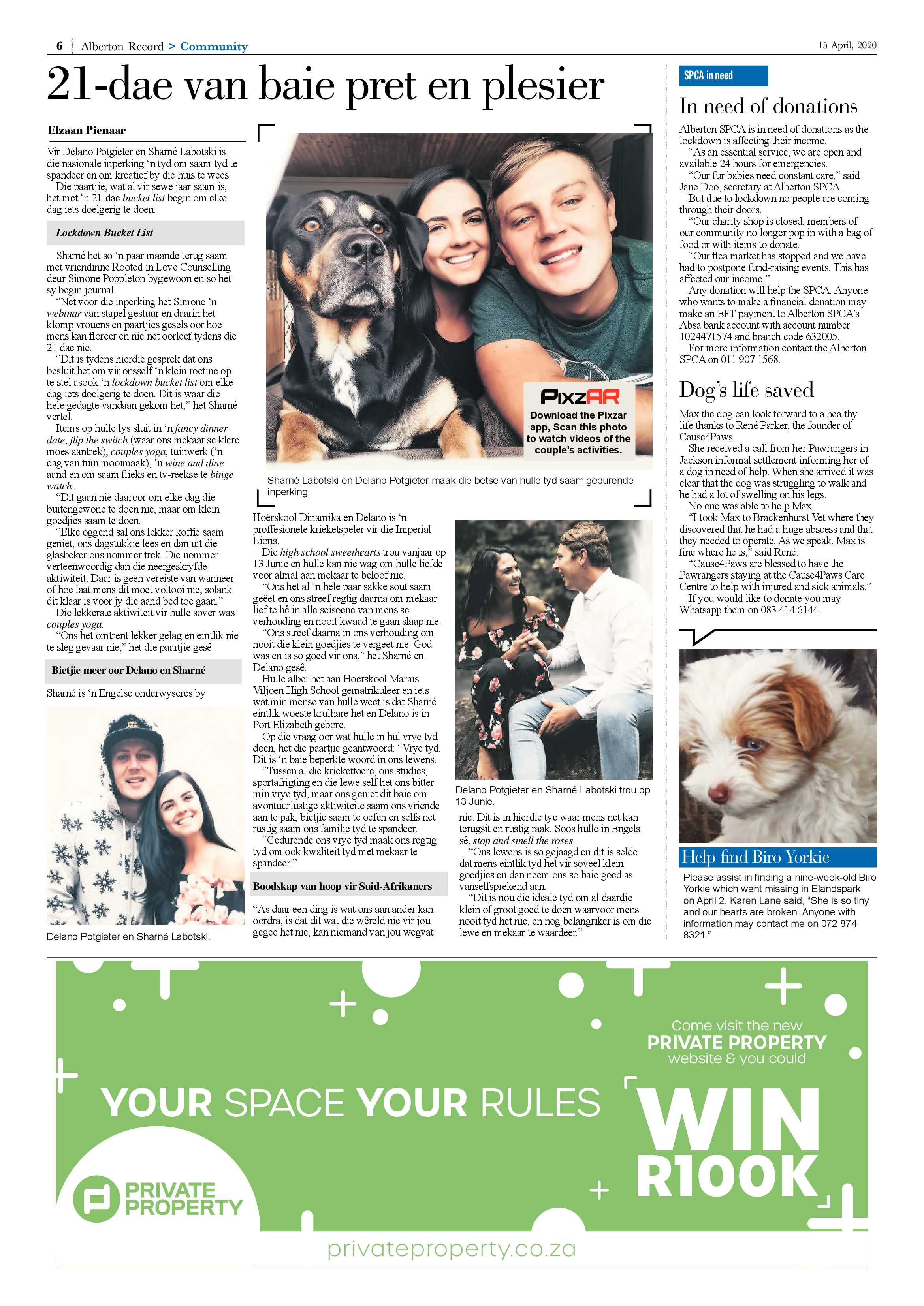 Alberton Record 15 April 2020 page 6