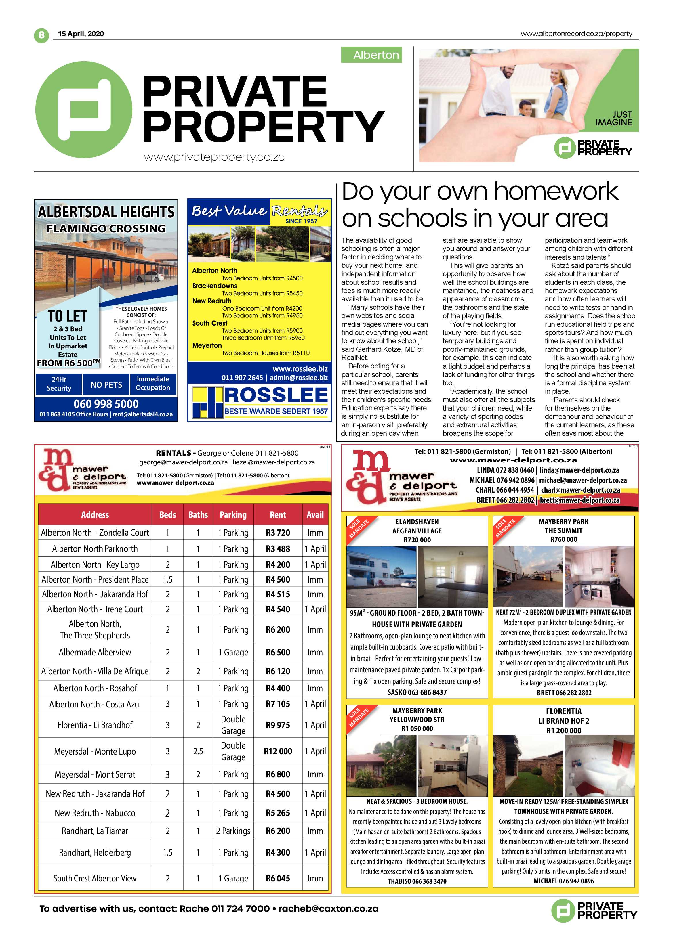 Alberton Record 15 April 2020 page 8