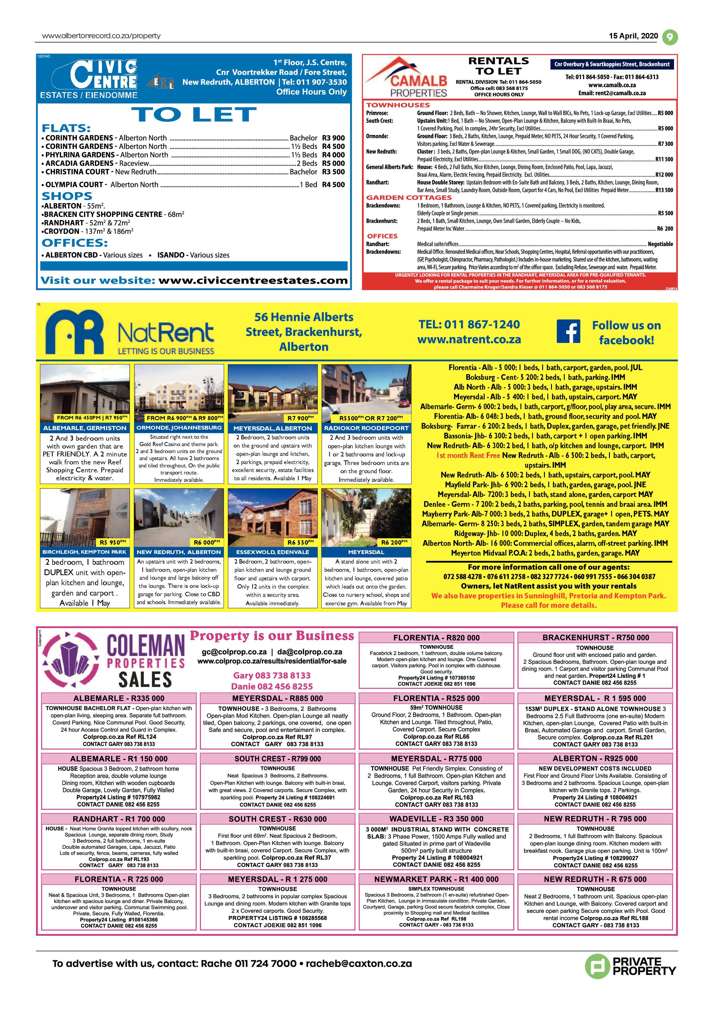 Alberton Record 15 April 2020 page 9