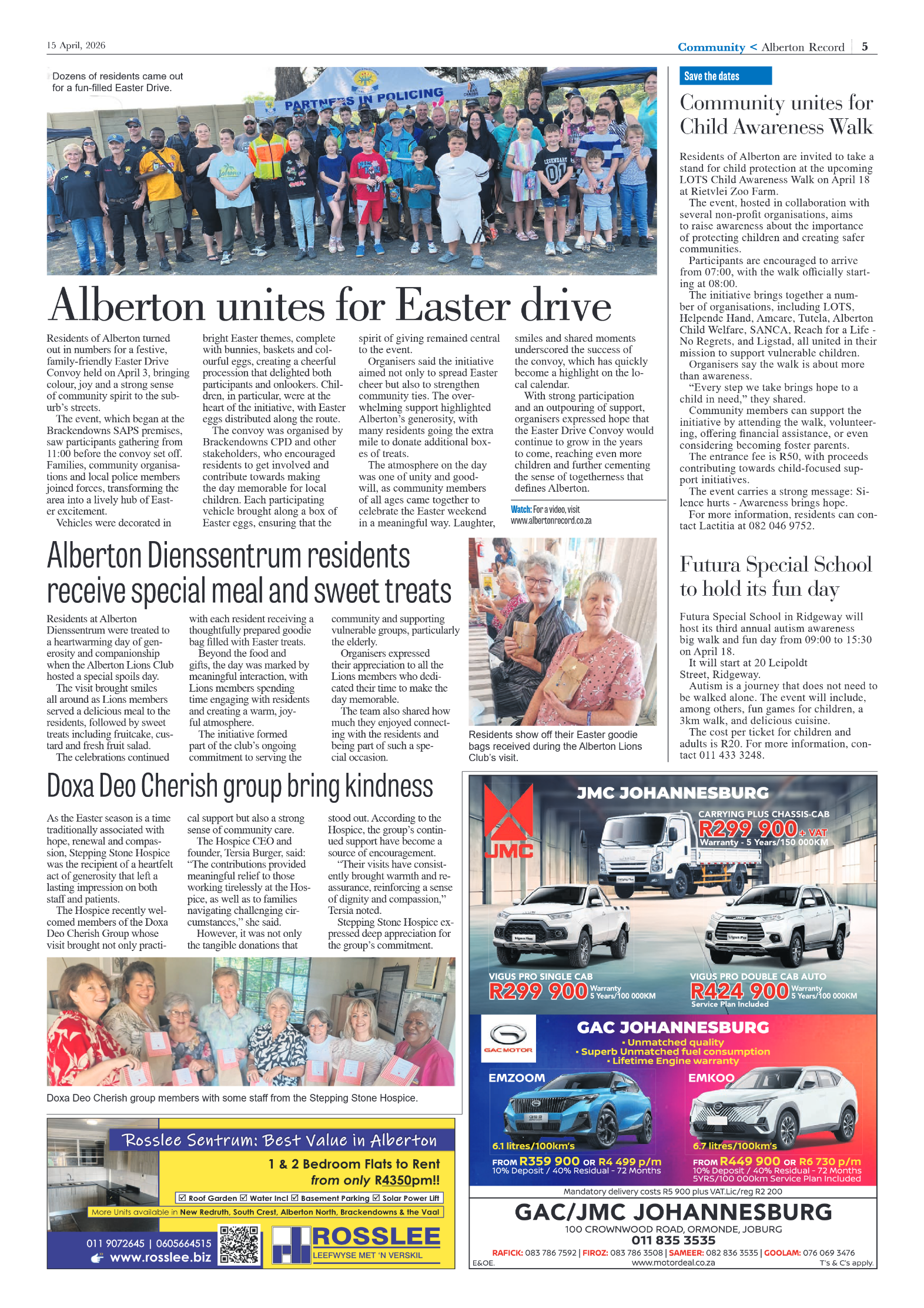 Alberton Record 15 April 2026 page 5