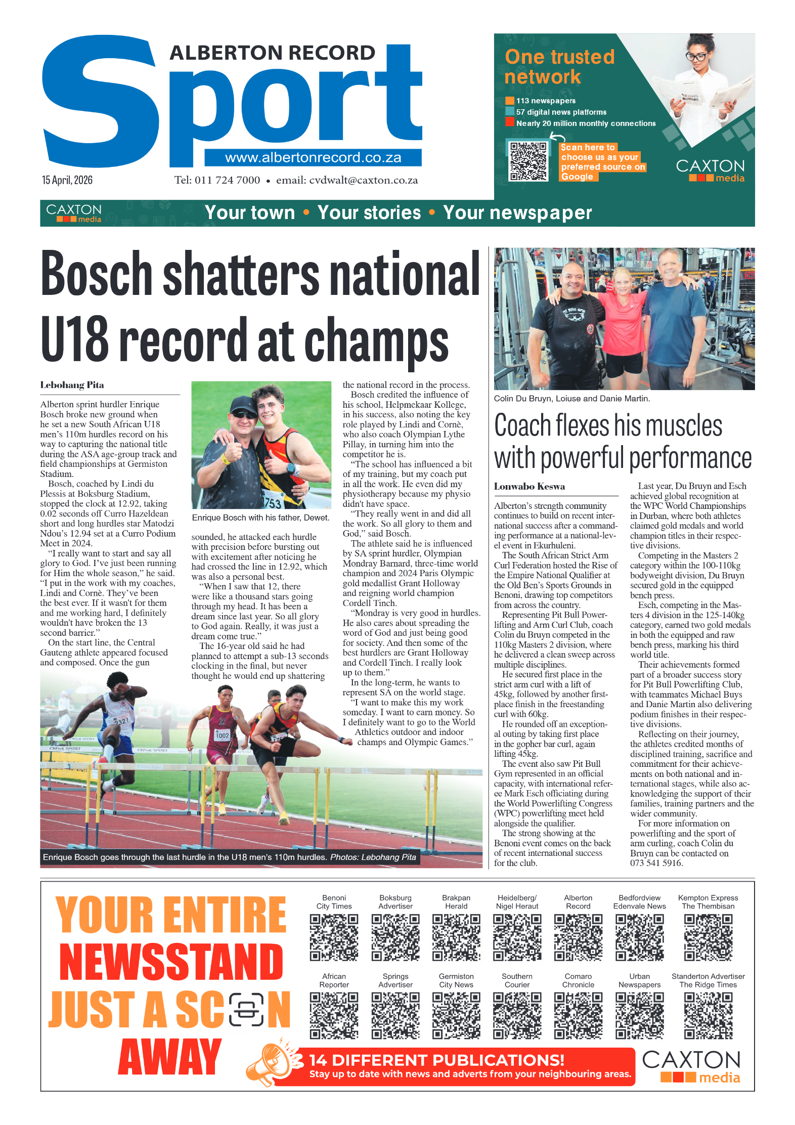 Alberton Record 15 April 2026 page 8