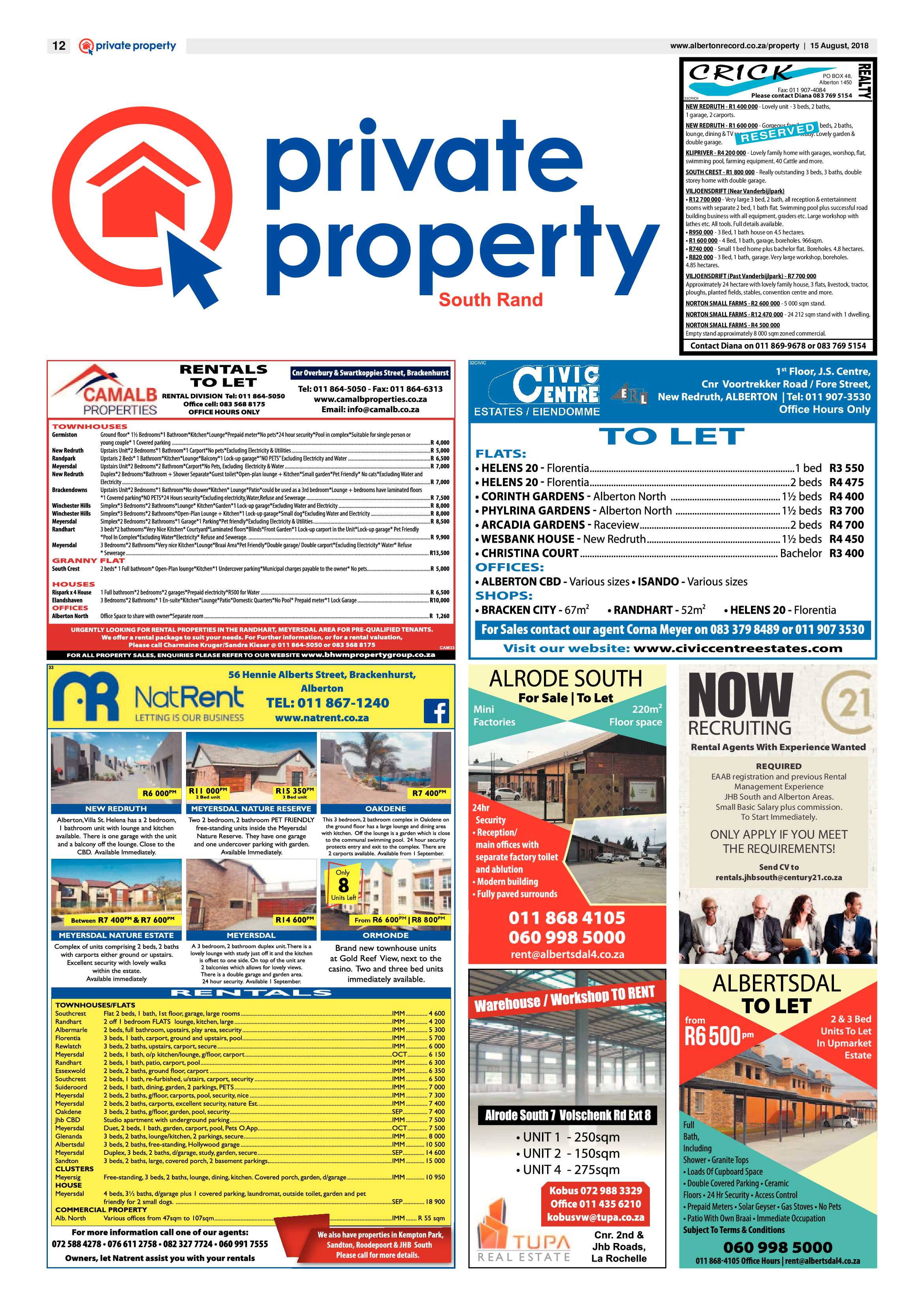 Alberton Record 15 August 2018 page 12
