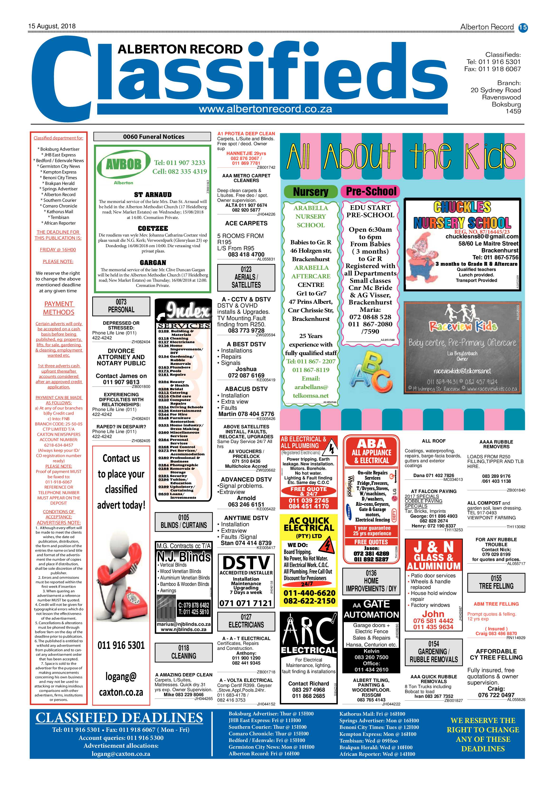 Alberton Record 15 August 2018 page 15