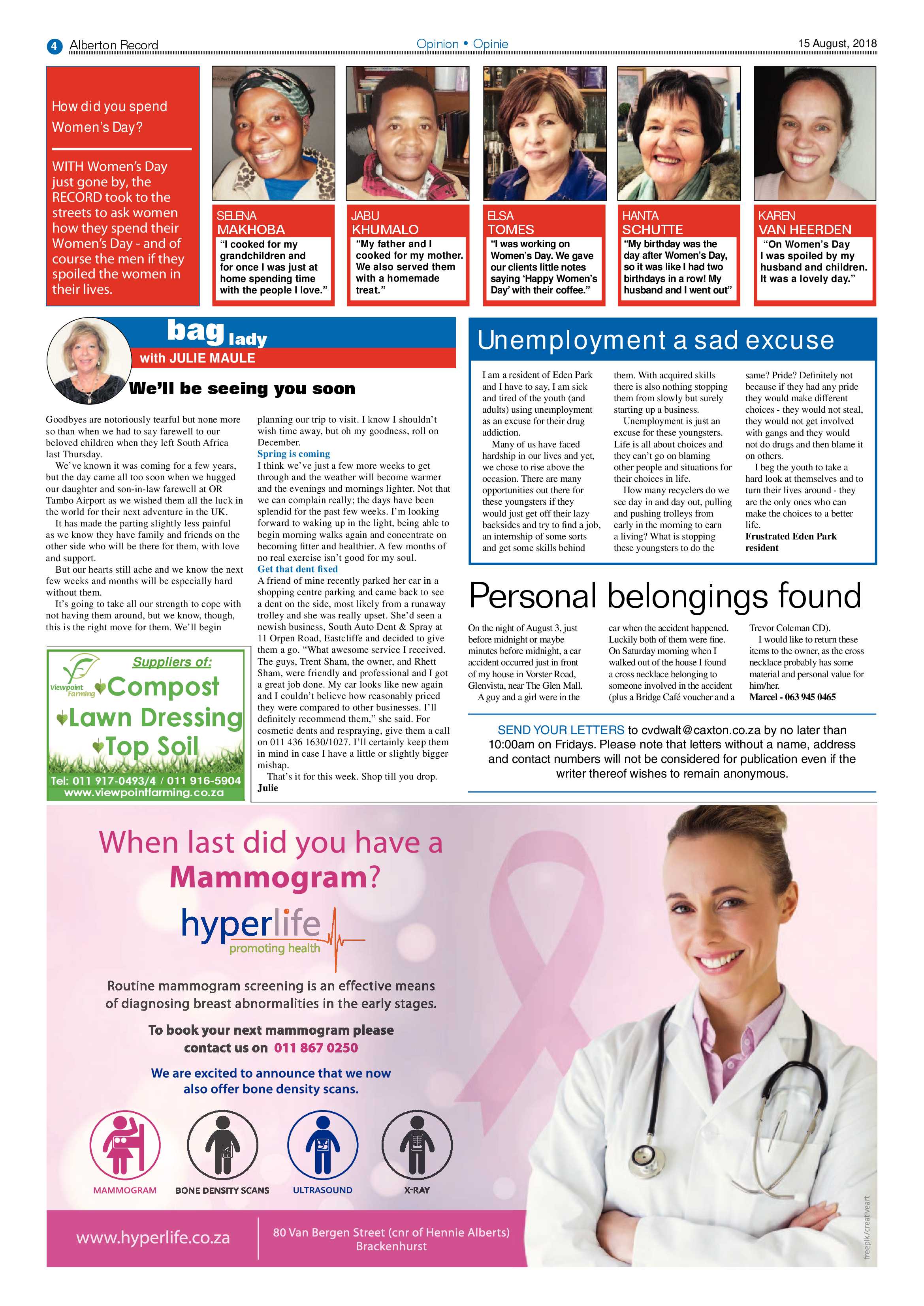 Alberton Record 15 August 2018 page 4