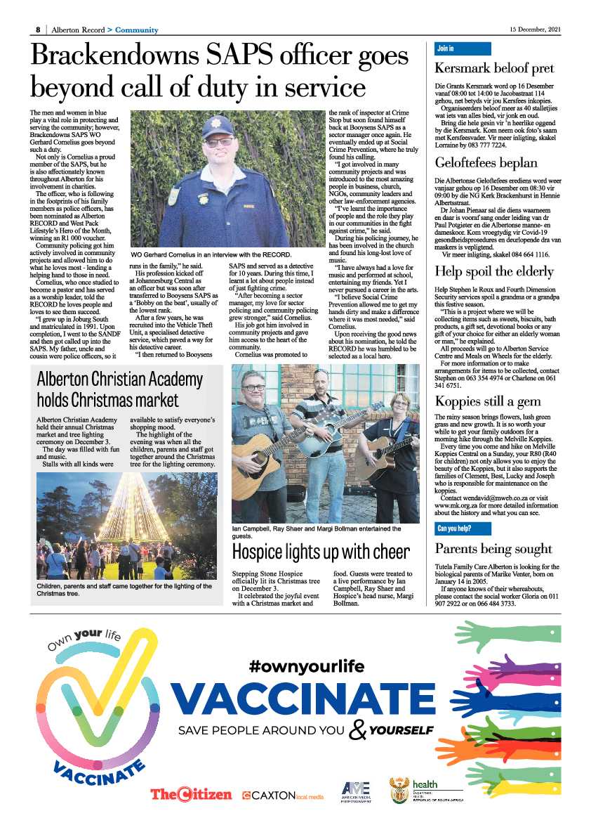 Alberton Record 15 December 2021 page 10