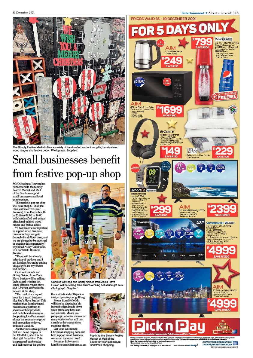 Alberton Record 15 December 2021 page 15