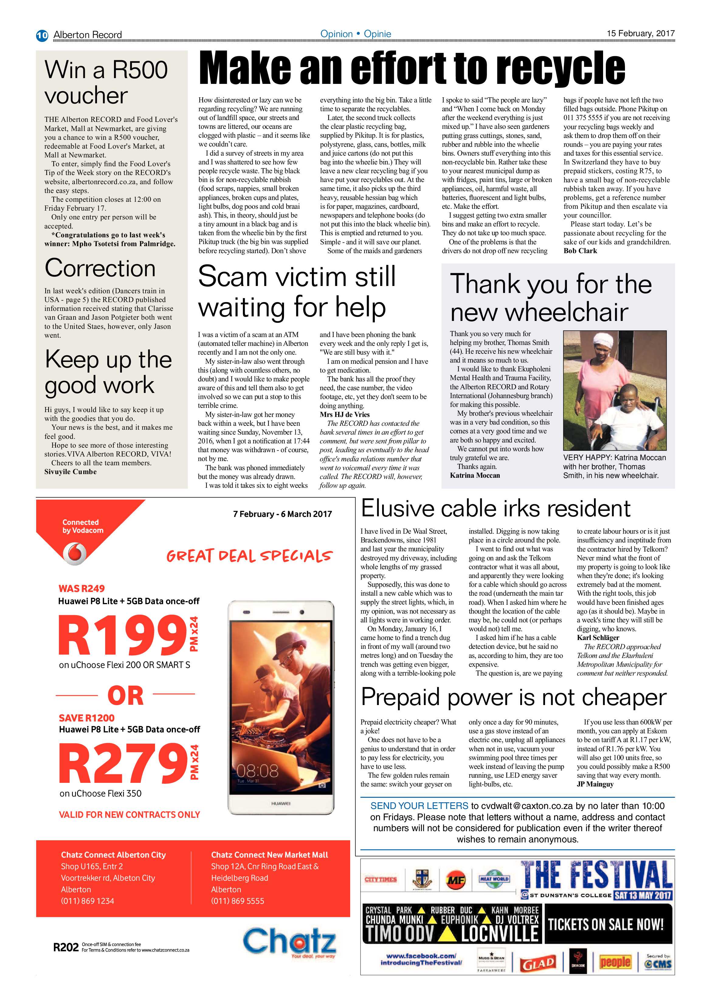 Alberton Record 15 February 2017 page 10