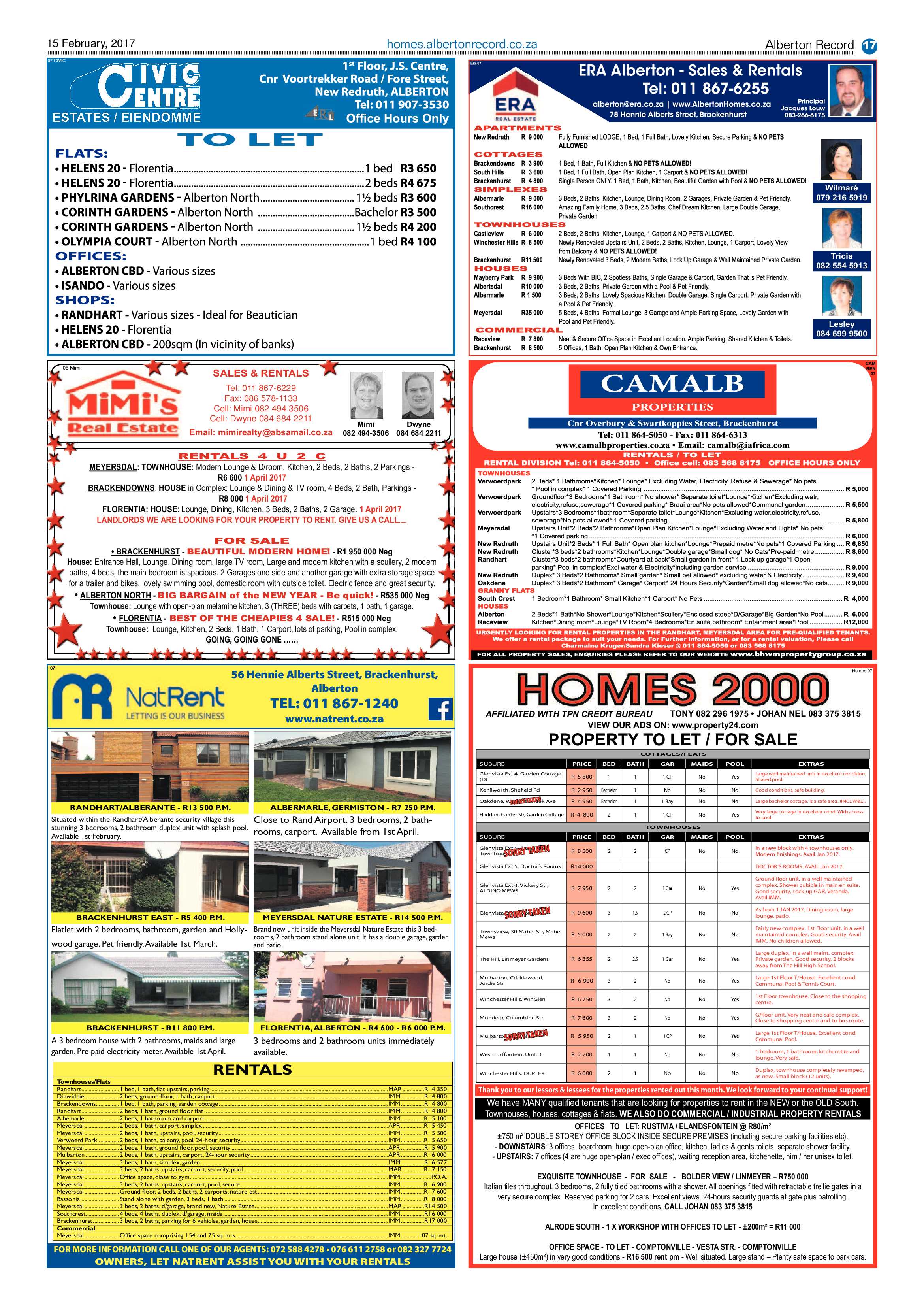 Alberton Record 15 February 2017 page 17