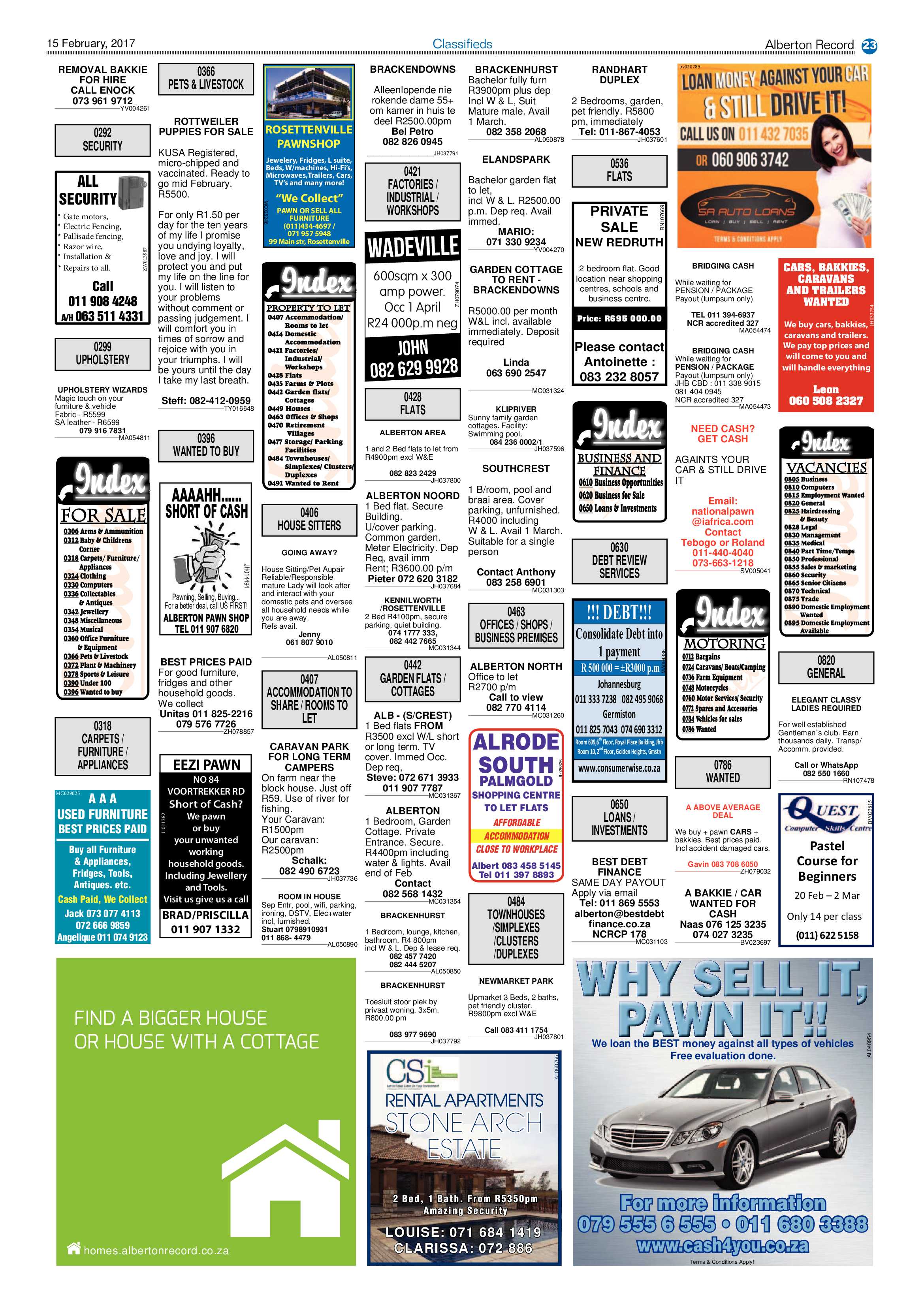 Alberton Record 15 February 2017 page 23