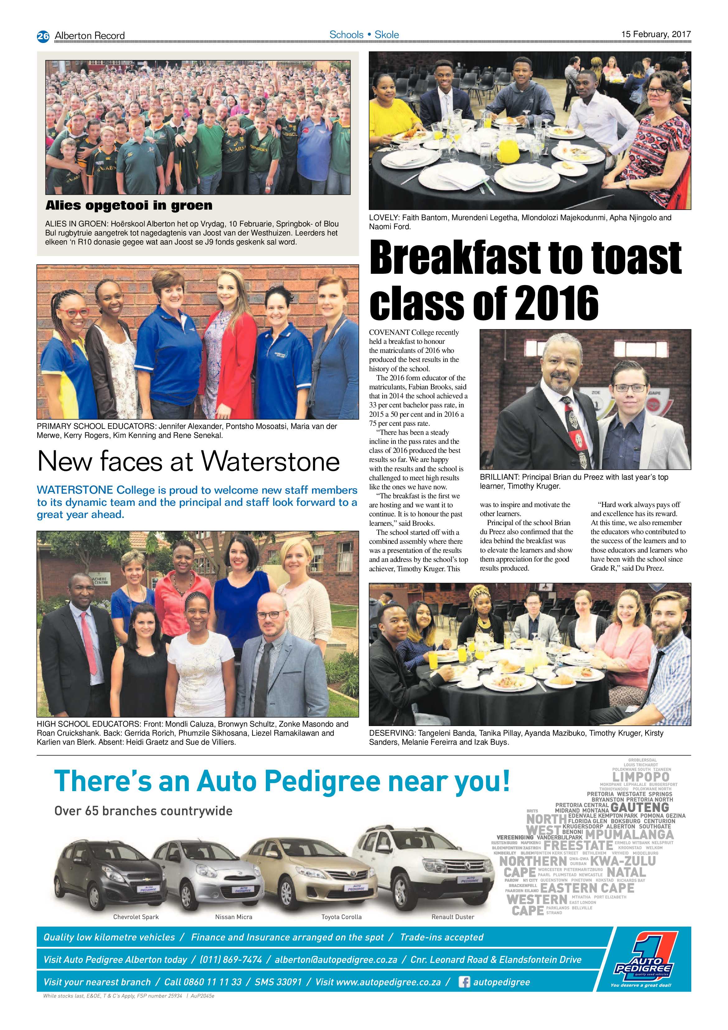 Alberton Record 15 February 2017 page 26