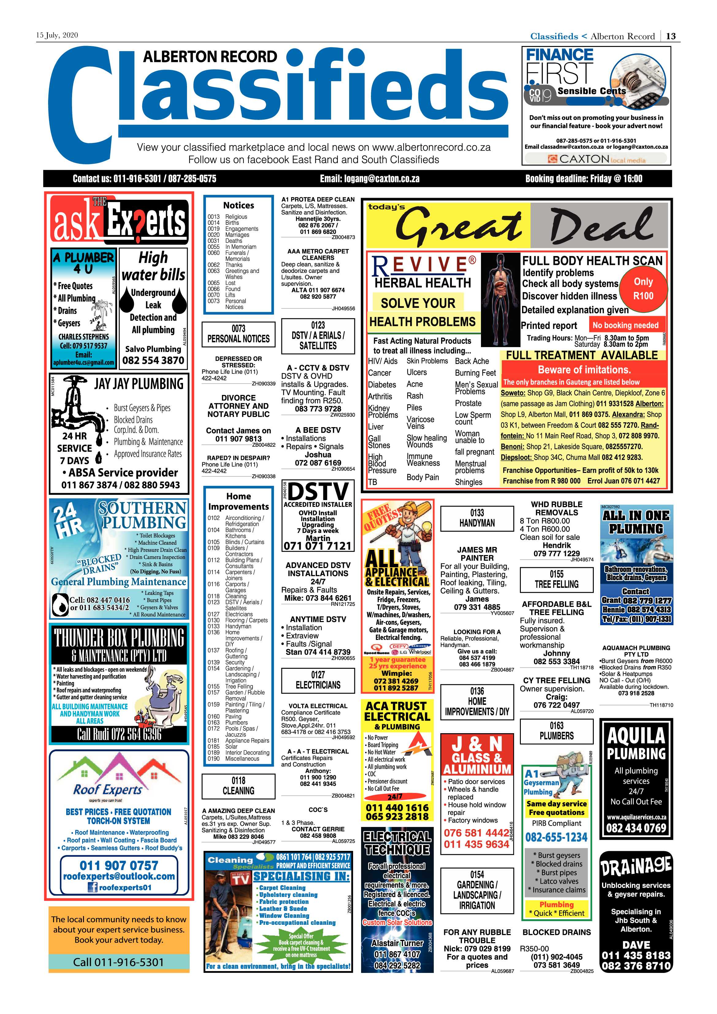 Alberton Record 15 July 2020 page 13