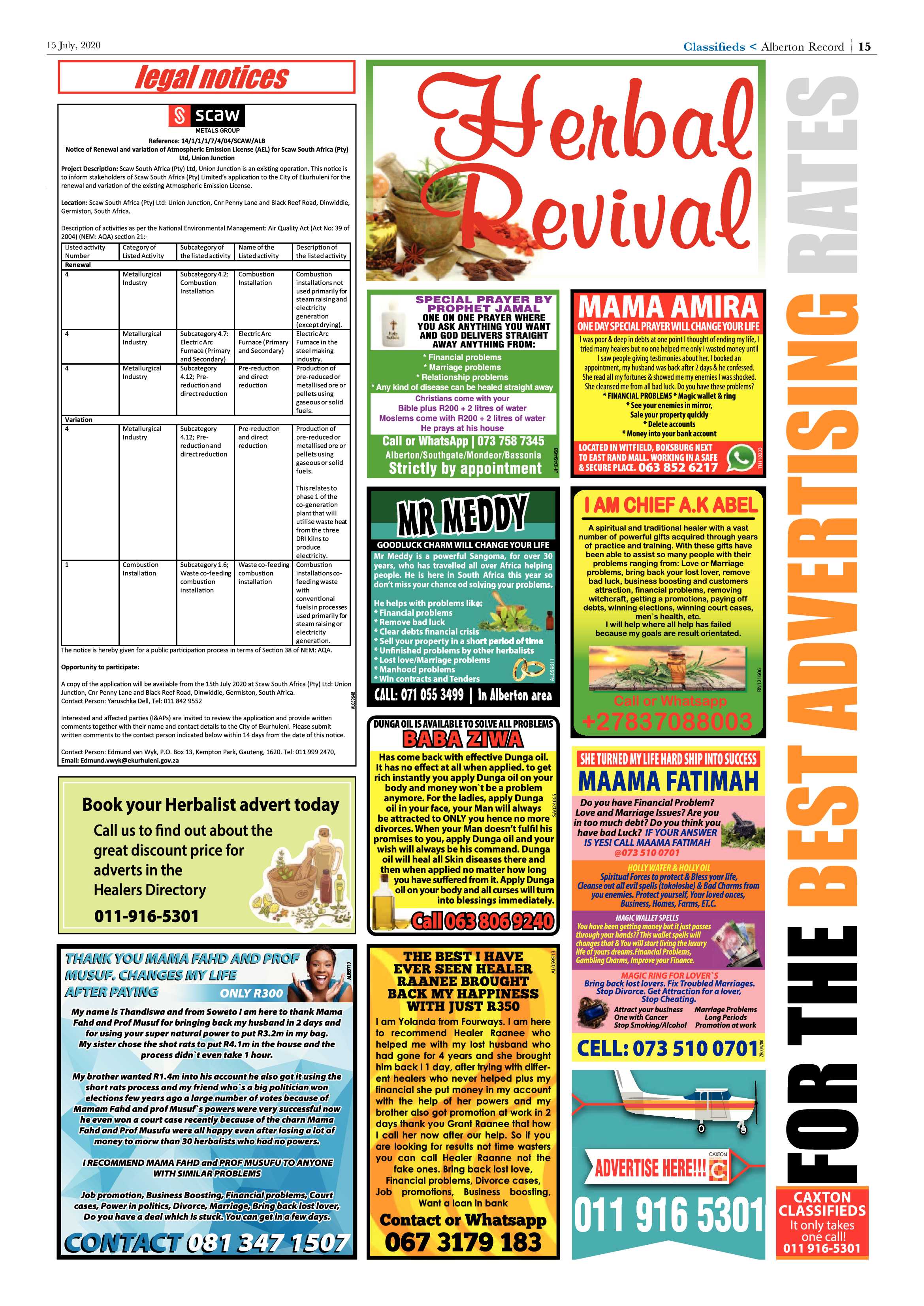 Alberton Record 15 July 2020 page 15