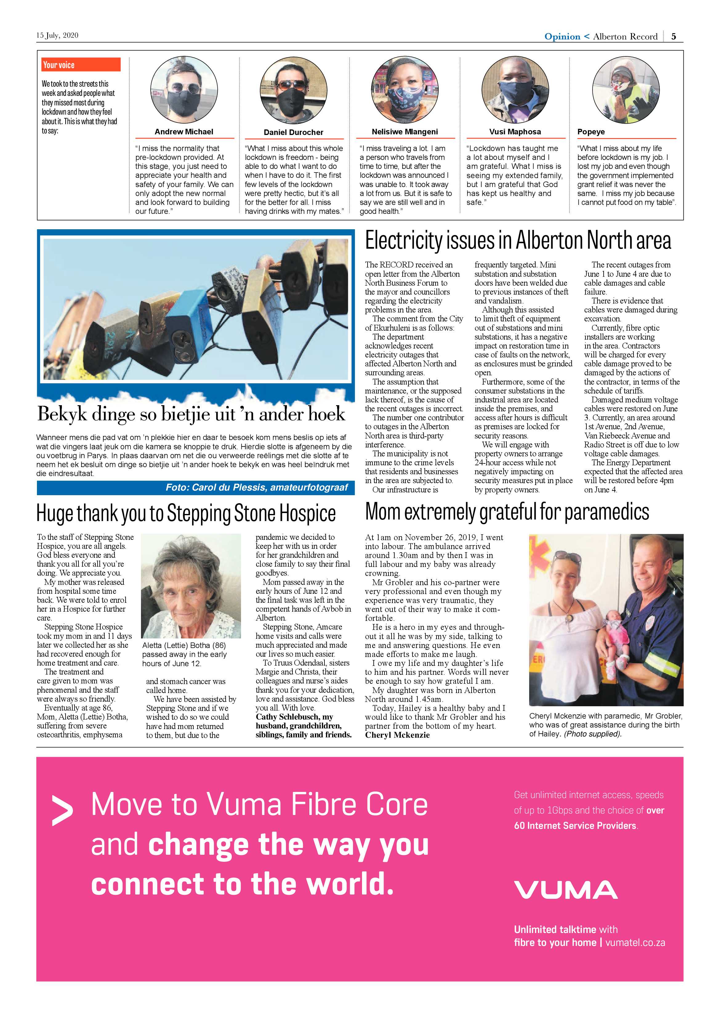Alberton Record 15 July 2020 page 5
