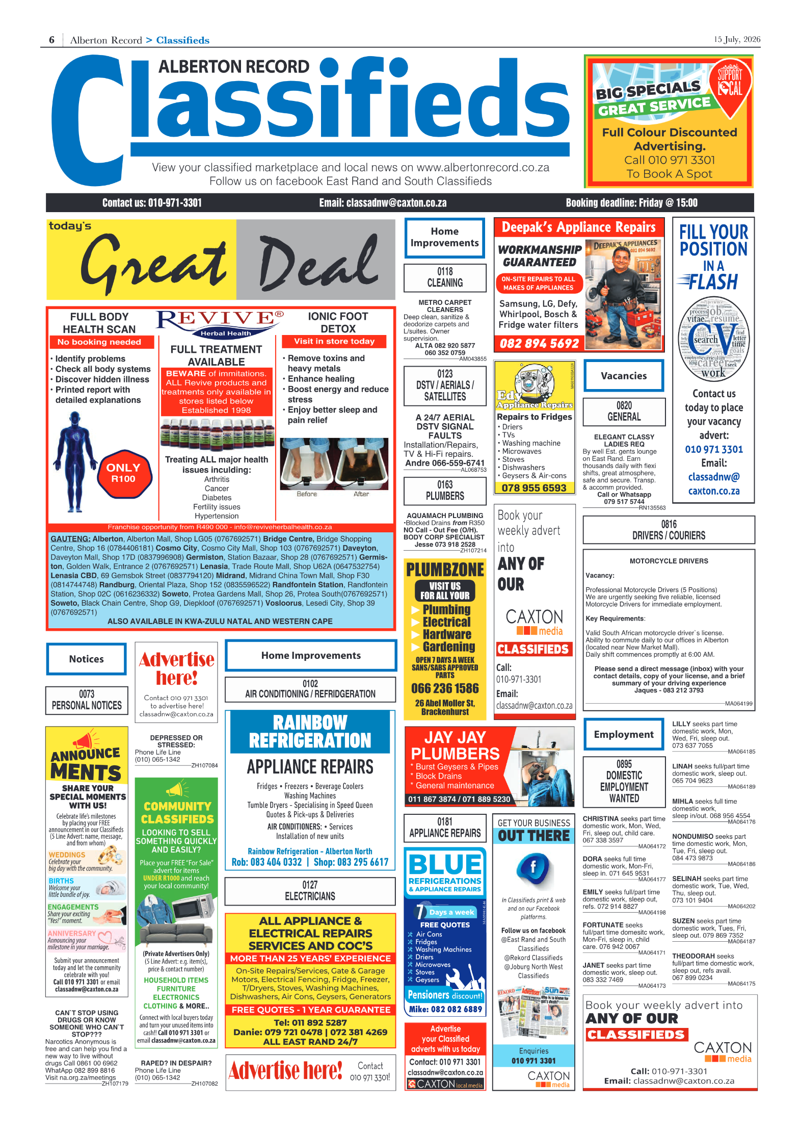 Alberton Record 15 July 2026 page 6