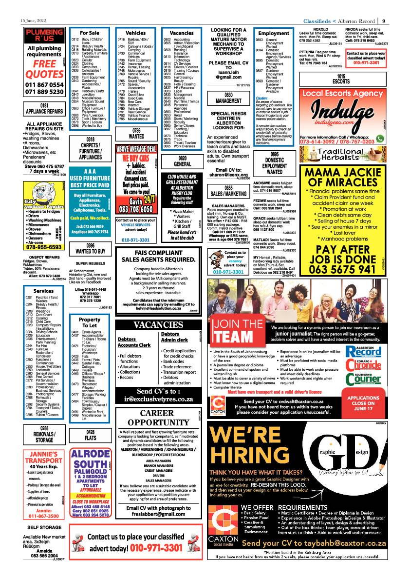 Alberton Record 15 June 2022 page 11