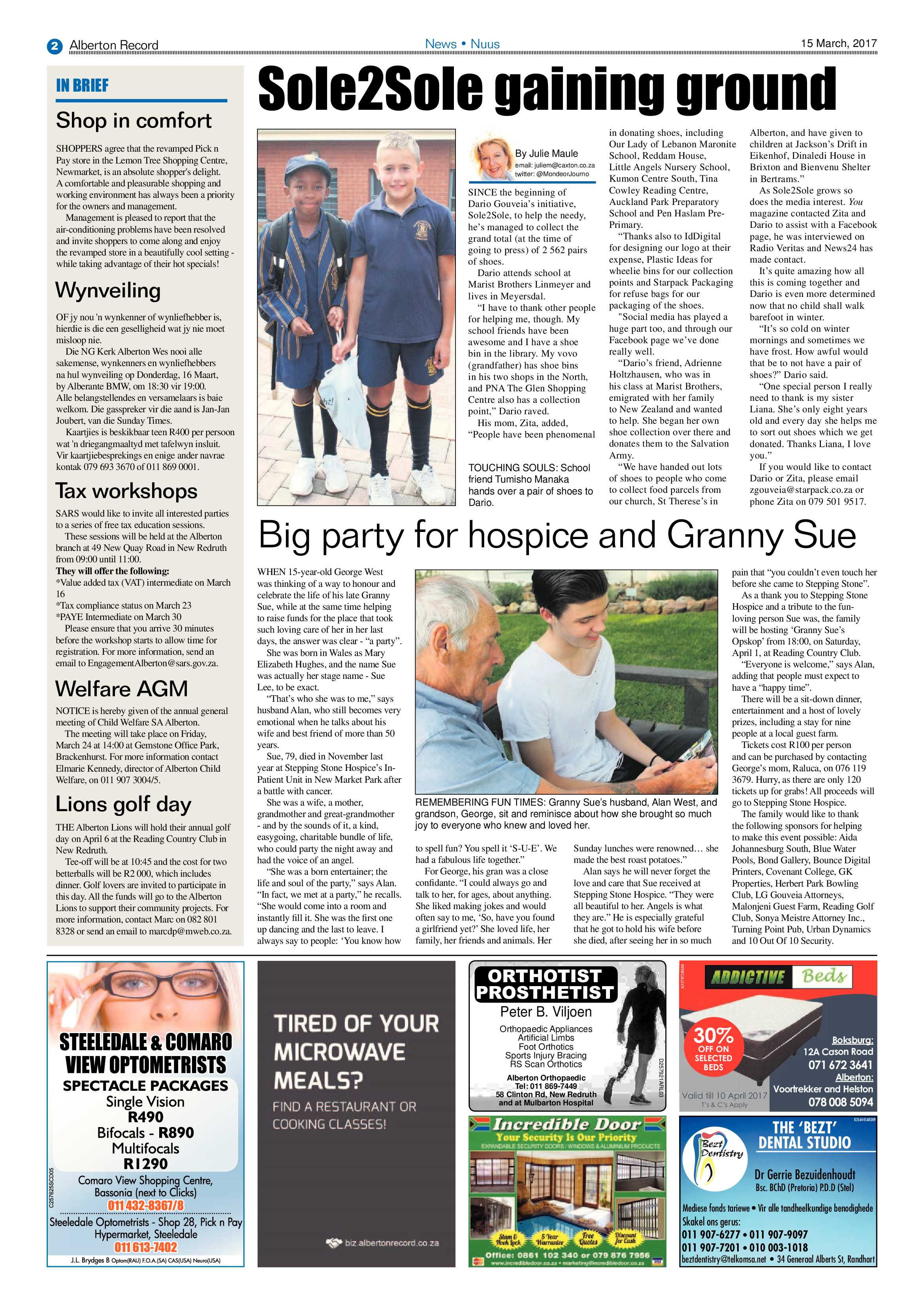 Alberton Record 15 March 2017 page 2